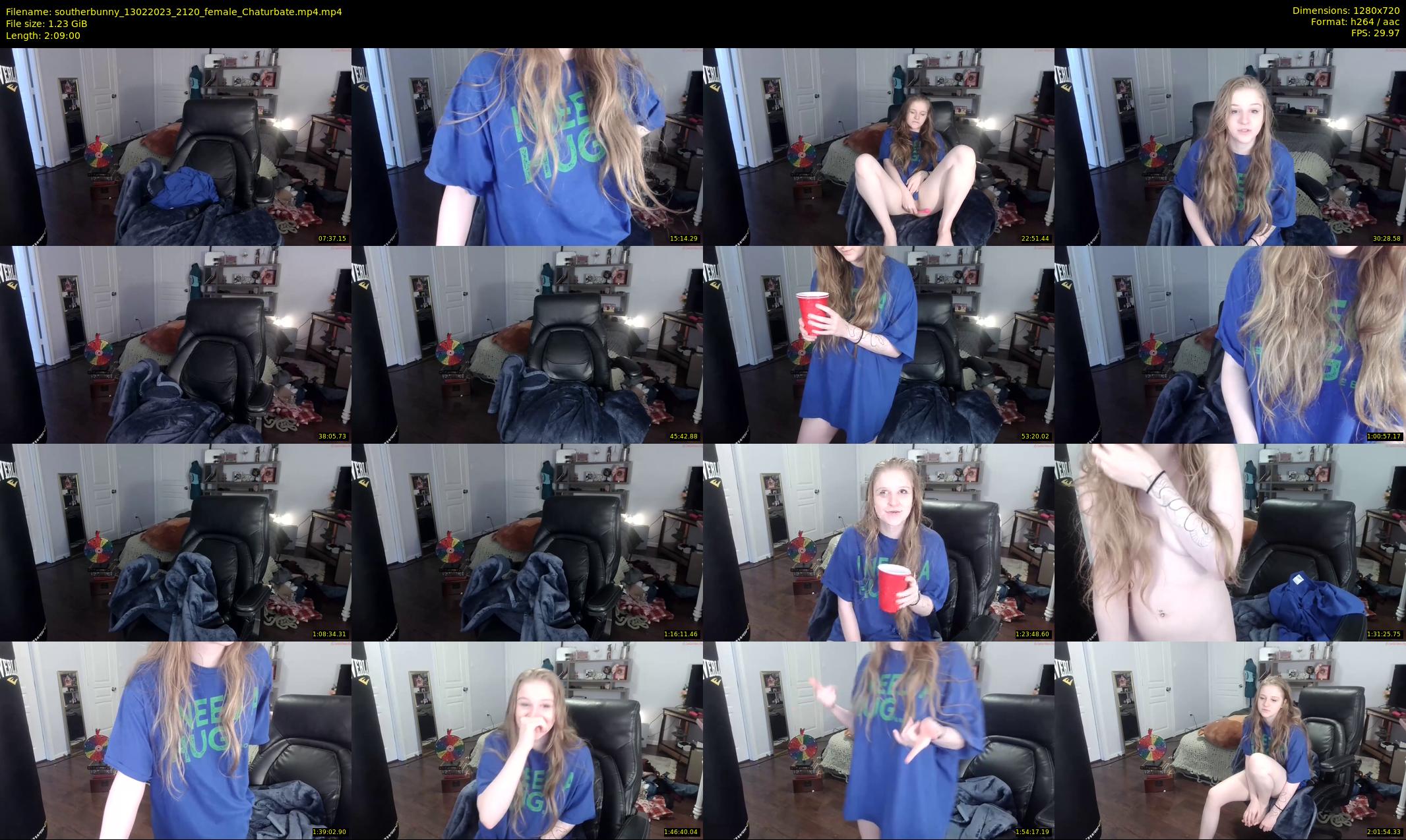 southerbunny — 129 minute Chaturbate female cam show recording, 720p, Feb 13, 2023