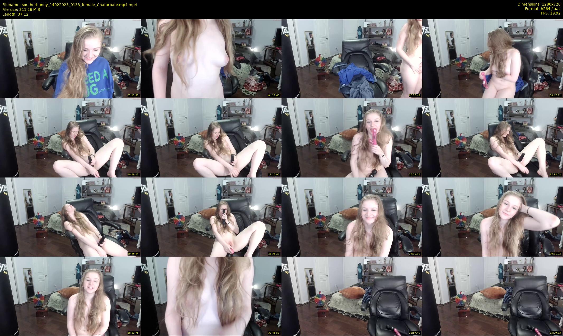 southerbunny — 38 minute Chaturbate female cam show recording, 720p, Feb 14, 2023
