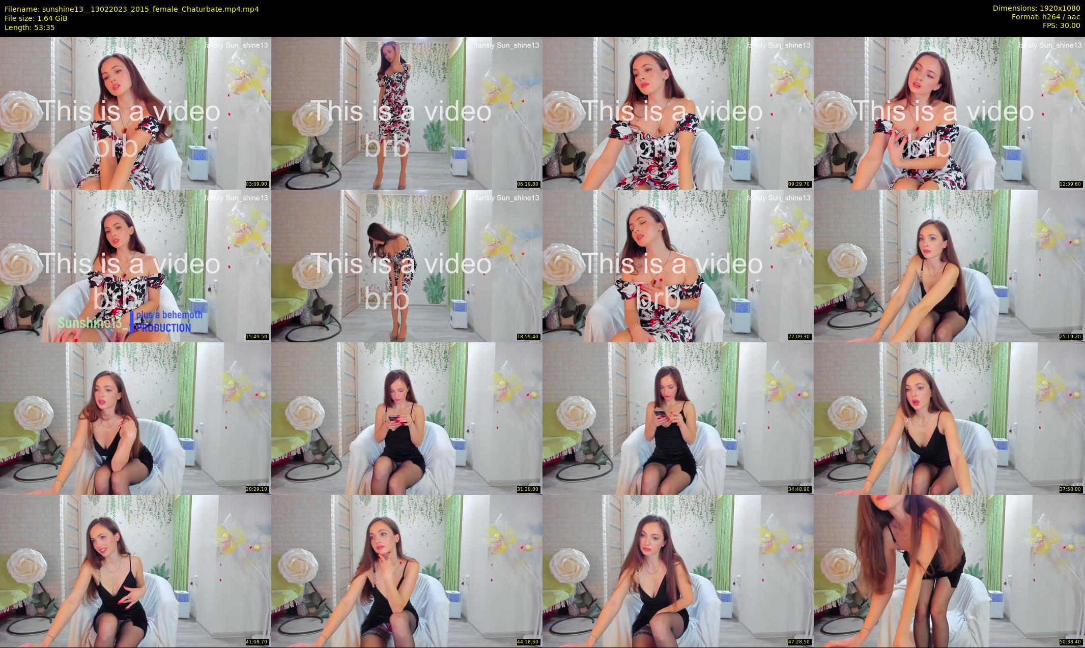 sunshine13_ — 54 minute Chaturbate female cam show recording, 1080p, Feb 13, 2023