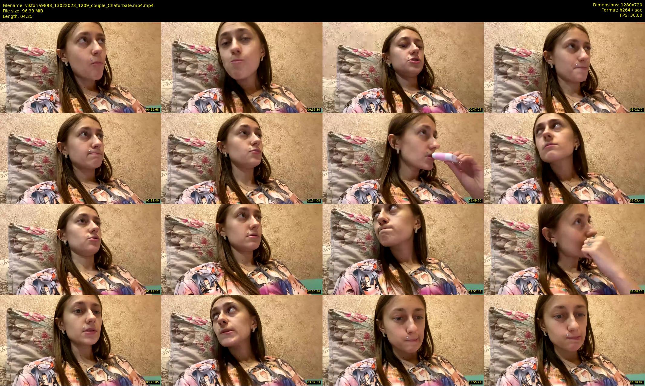 viktoria9898 — 5 minute Chaturbate couple cam show recording, 720p, Feb 13, 2023