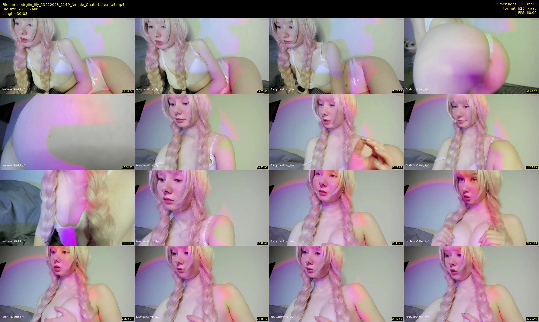 virgiin_lily — 31 minute Chaturbate female cam show recording, 720p, Feb 13, 2023