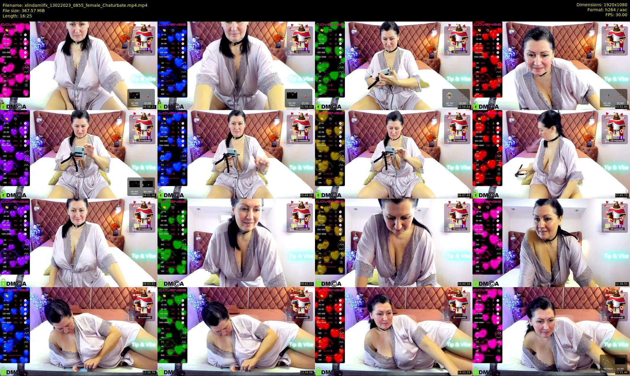 xlindamilfx — 17 minute Chaturbate female cam show recording, 1080p, Feb 13, 2023