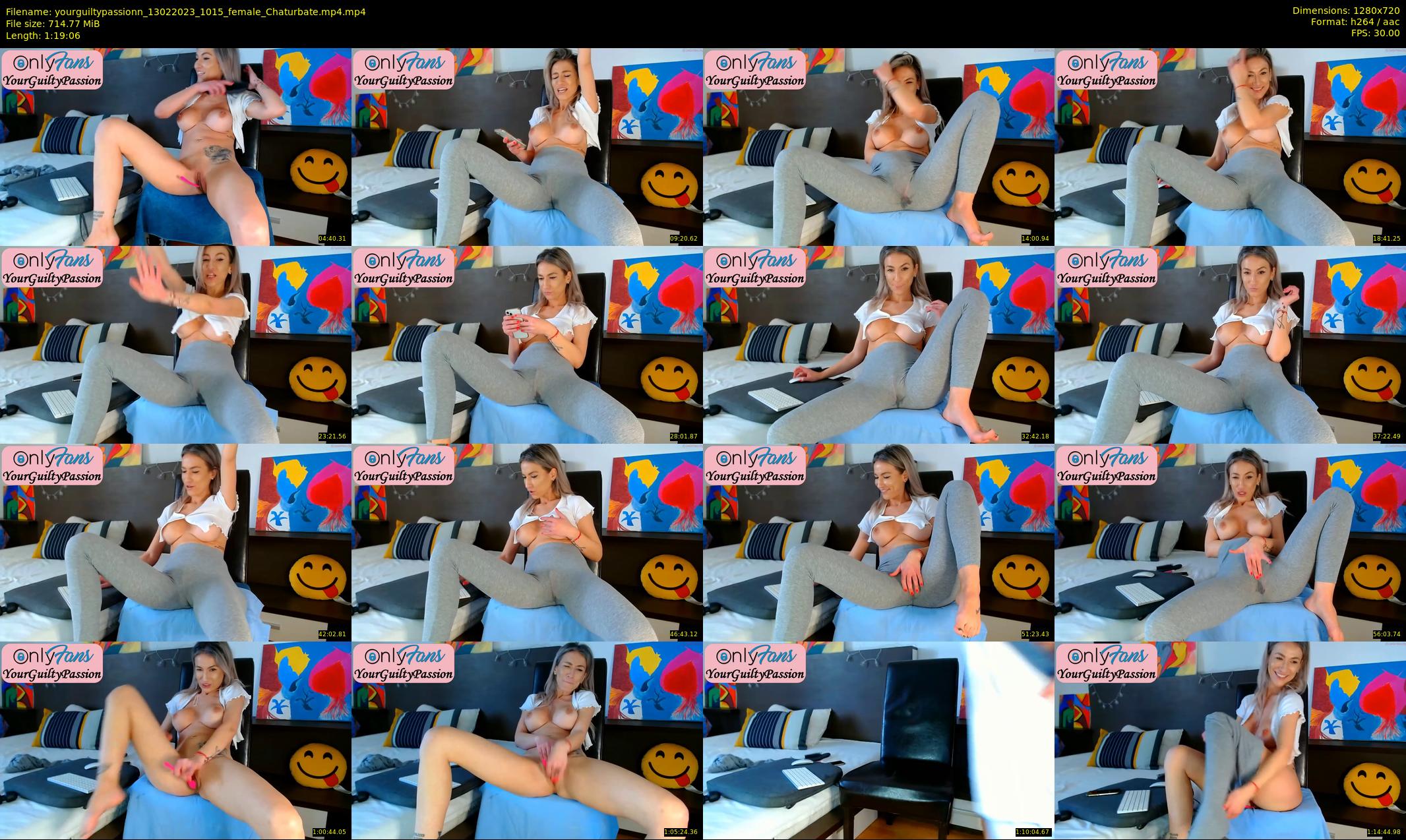 yourguiltypassionn — 80 minute Chaturbate female cam show recording, 720p, Feb 13, 2023