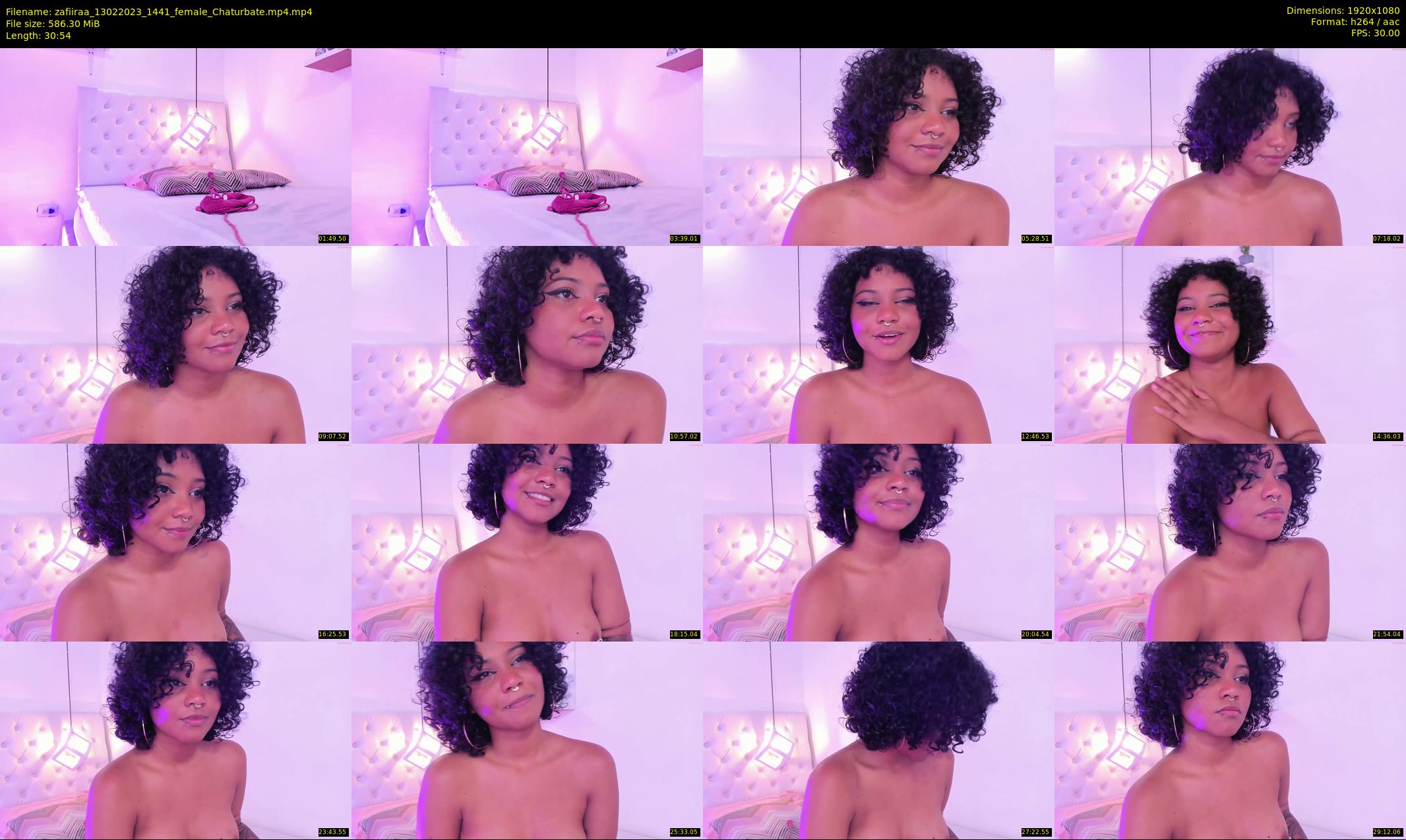 zafiiraa — 31 minute Chaturbate female cam show recording, 1080p, Feb 13, 2023