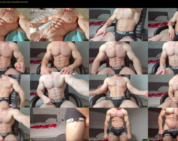 adam_muscle_ — 24 minute Chaturbate male cam show recording, 1080p, Feb 14, 2023