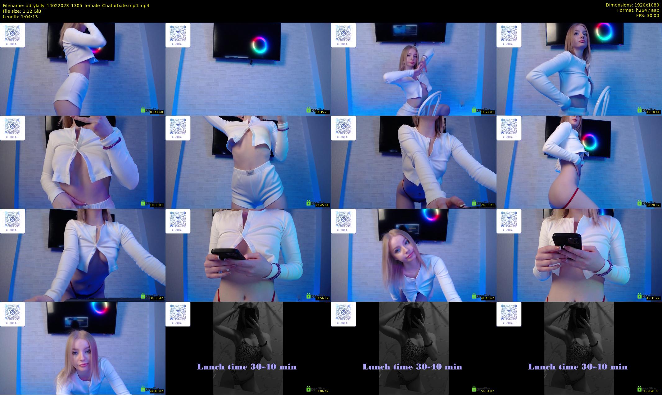 adrykilly — 65 minute Chaturbate female cam show recording, 1080p, Feb 14, 2023