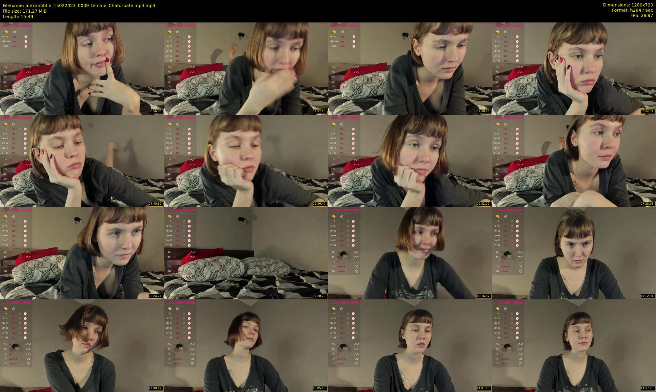 alexanotitle — 16 minute Chaturbate female cam show recording, 720p, Feb 15, 2023