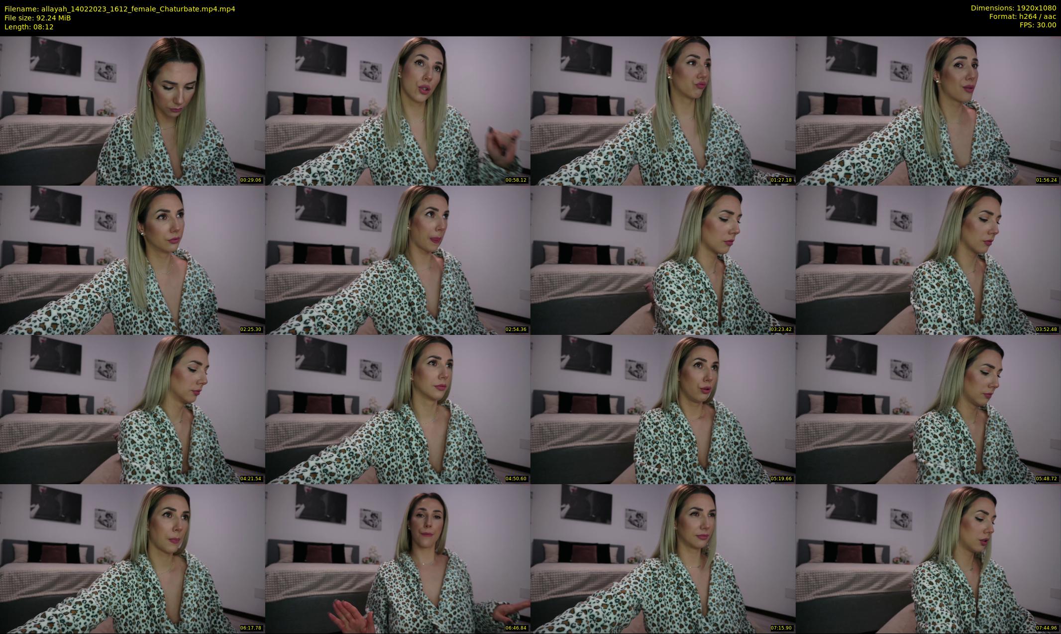 allayah — 9 minute Chaturbate female cam show recording, 1080p, Feb 14, 2023