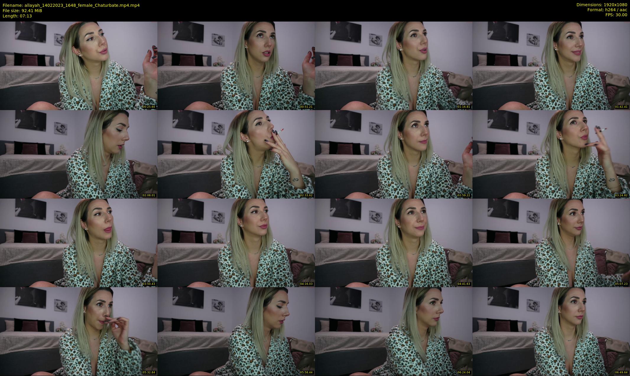 allayah — 8 minute Chaturbate female cam show recording, 1080p, Feb 14, 2023