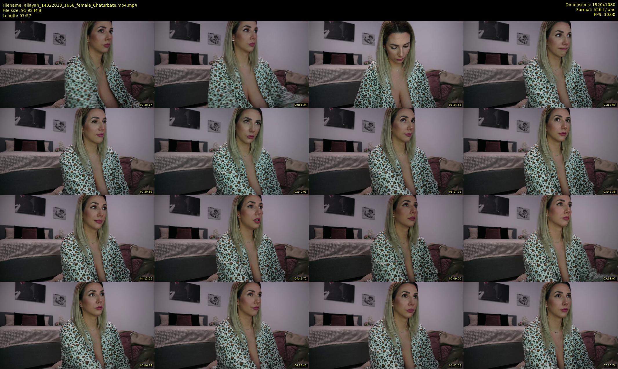 allayah — 8 minute Chaturbate female cam show recording, 1080p, Feb 14, 2023
