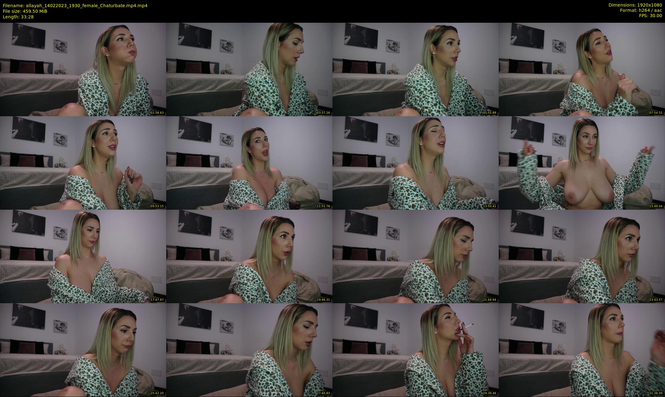 allayah — 34 minute Chaturbate female cam show recording, 1080p, Feb 14, 2023
