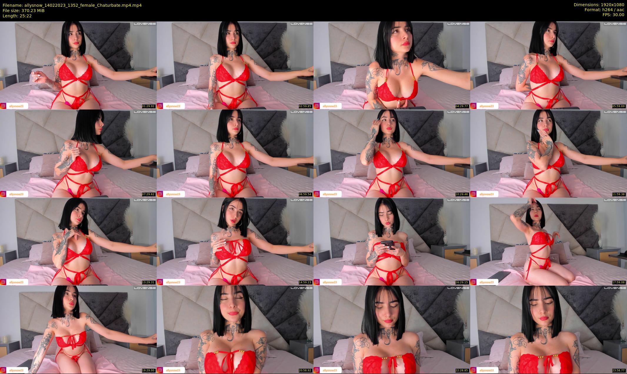 allysnow — 26 minute Chaturbate female cam show recording, 1080p, Feb 14, 2023