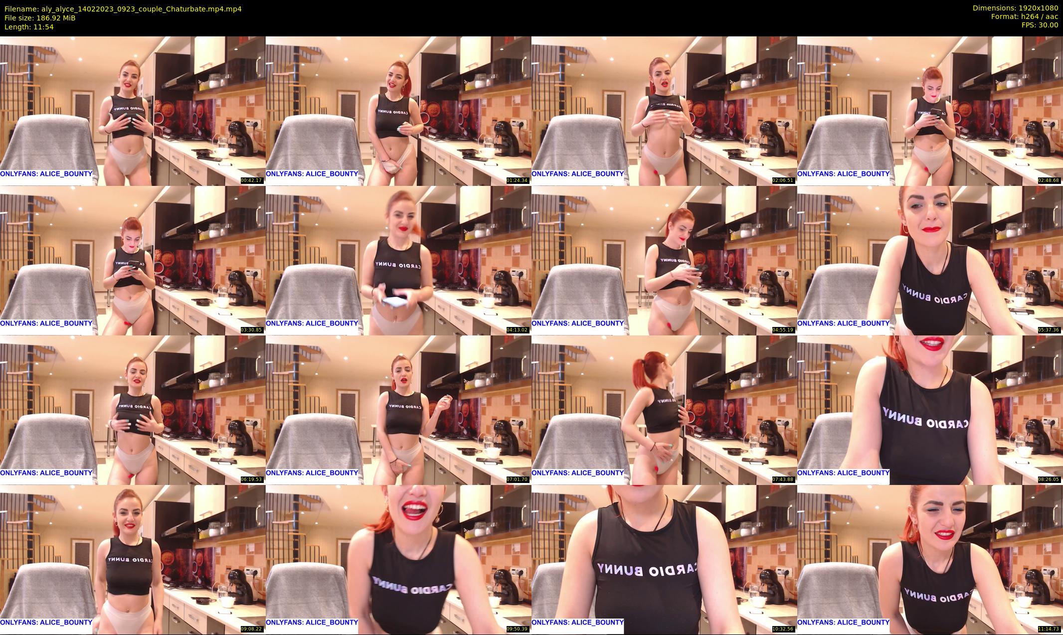 aly_alyce — 12 minute Chaturbate female cam show recording, 1080p, Feb 14, 2023