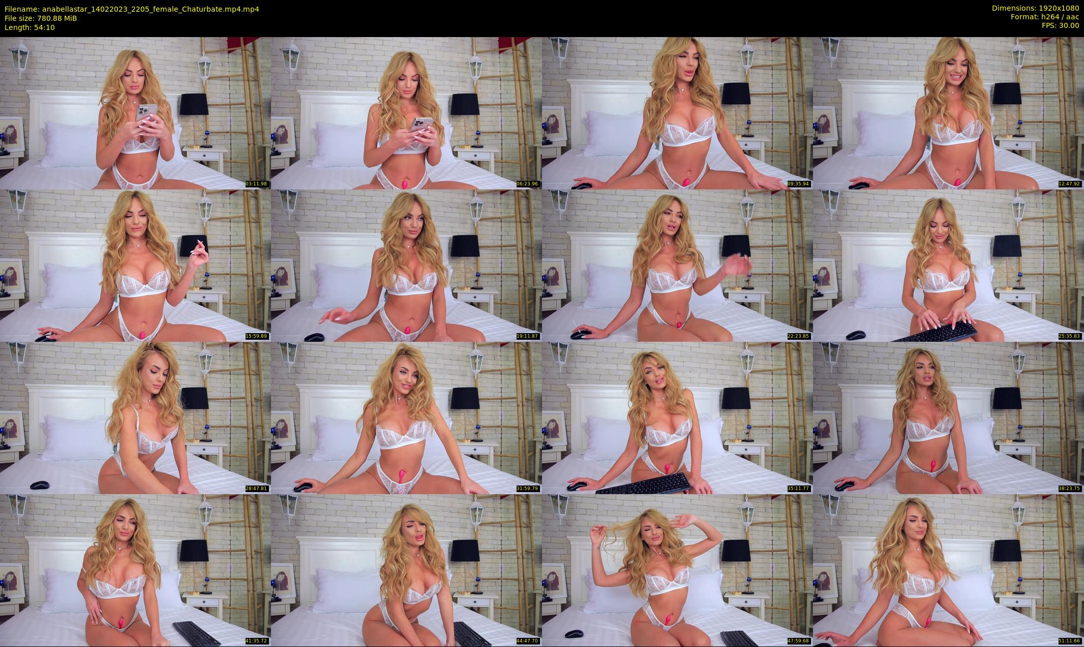 anabellastar — 55 minute Chaturbate female cam show recording, 1080p, Feb 14, 2023