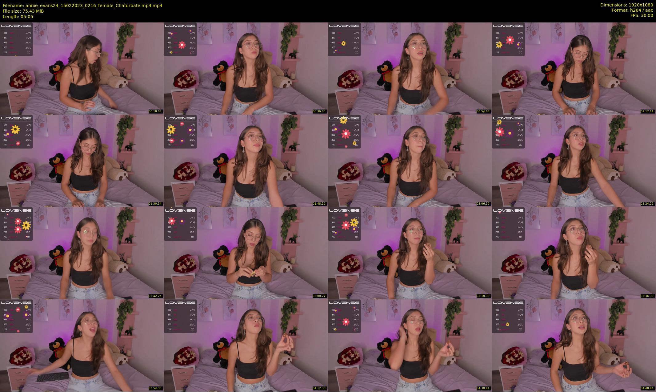 annie_evans24 — 6 minute Chaturbate female cam show recording, 1080p, Feb 15, 2023