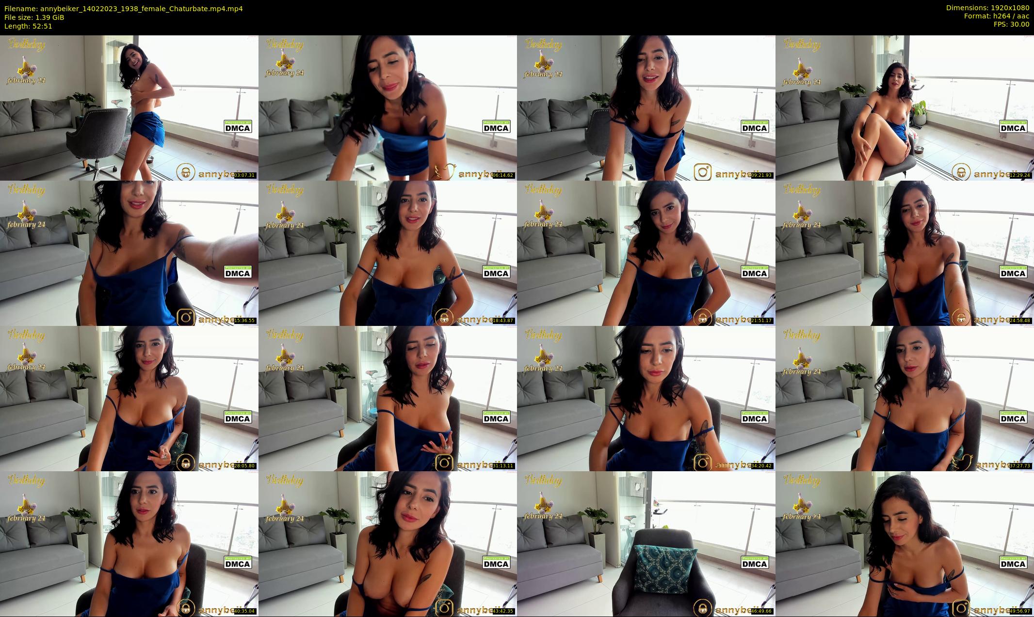 annybeiker — 53 minute Chaturbate female cam show recording, 1080p, Feb 14, 2023