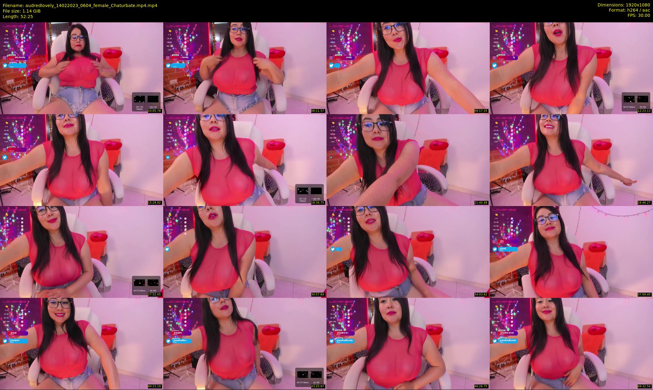 audredlovely — 53 minute Chaturbate female cam show recording, 1080p, Feb 14, 2023