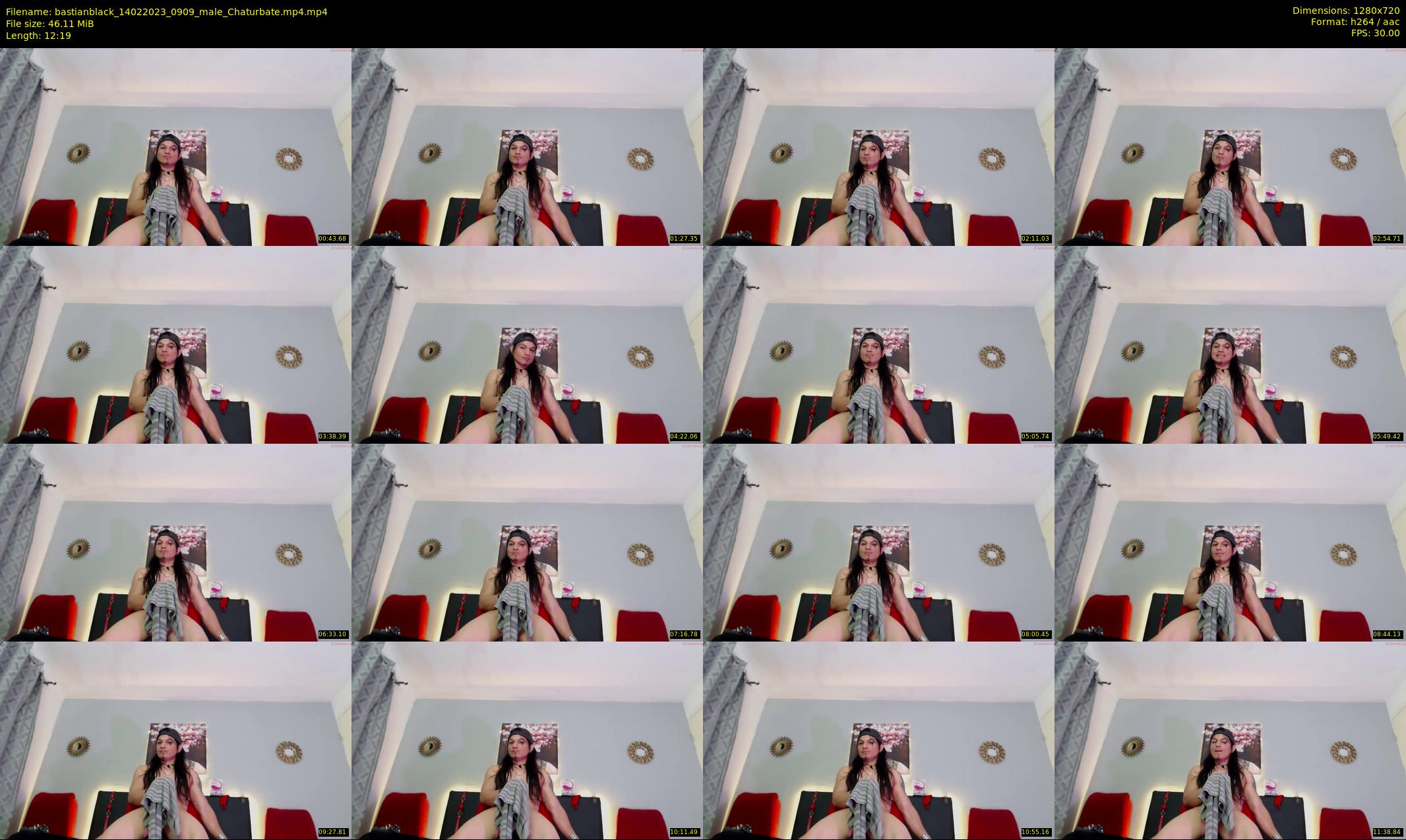bastianblack — 13 minute Chaturbate male cam show recording, 720p, Feb 14, 2023