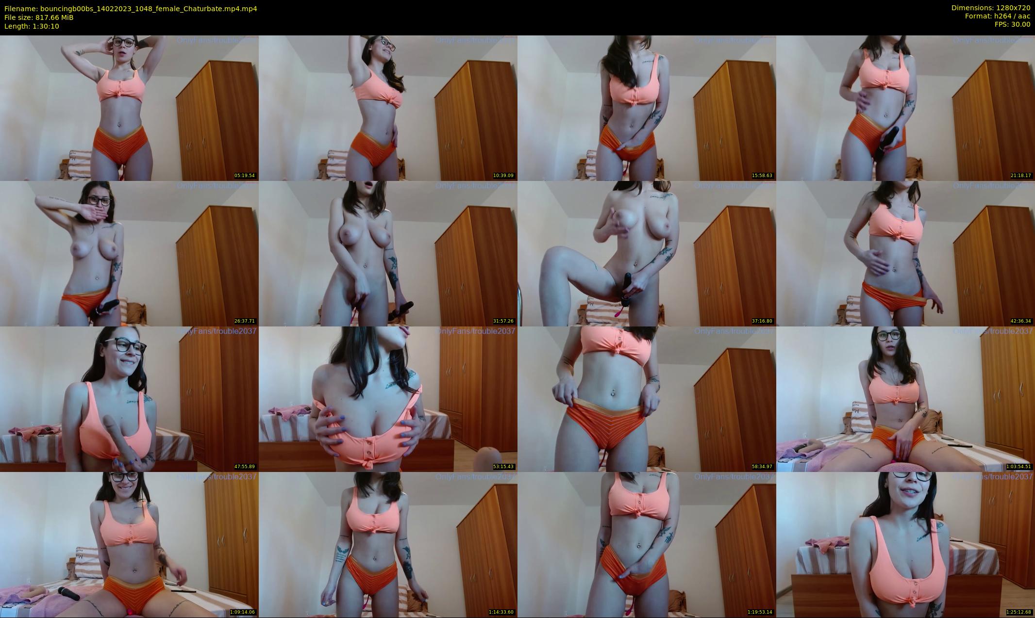 bouncingb00bs — 91 minute Chaturbate female cam show recording, 720p, Feb 14, 2023