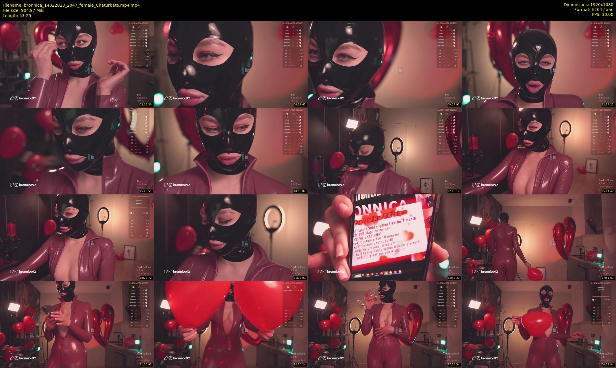 bronnica — 54 minute Chaturbate female cam show recording, 1080p, Feb 14, 2023