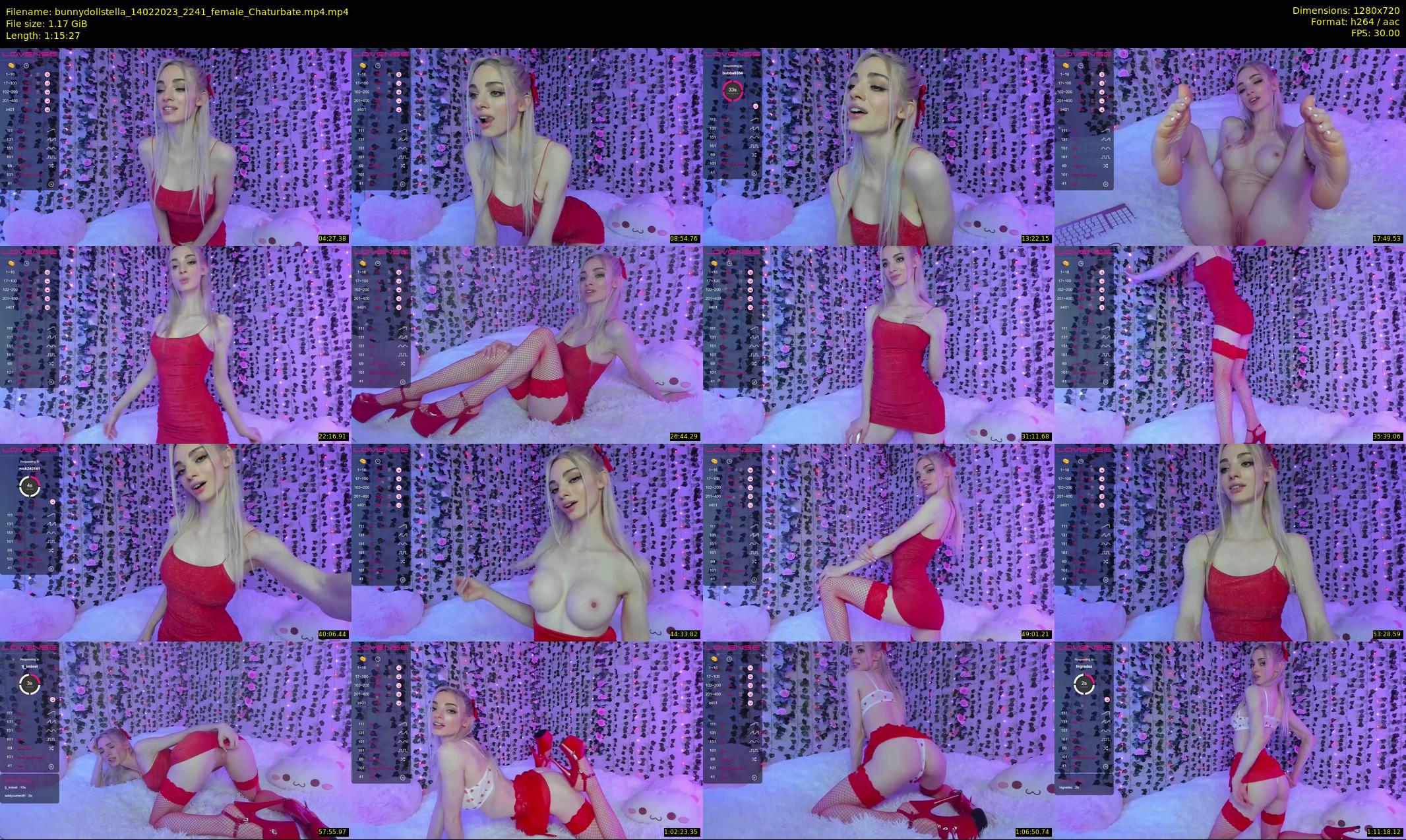 bunnydollstella — 76 minute Chaturbate female cam show recording, 720p, Feb 14, 2023