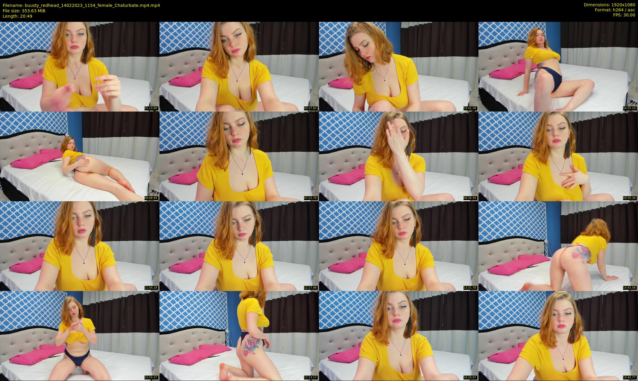 buusty_redhead — 21 minute Chaturbate female cam show recording, 1080p, Feb 14, 2023