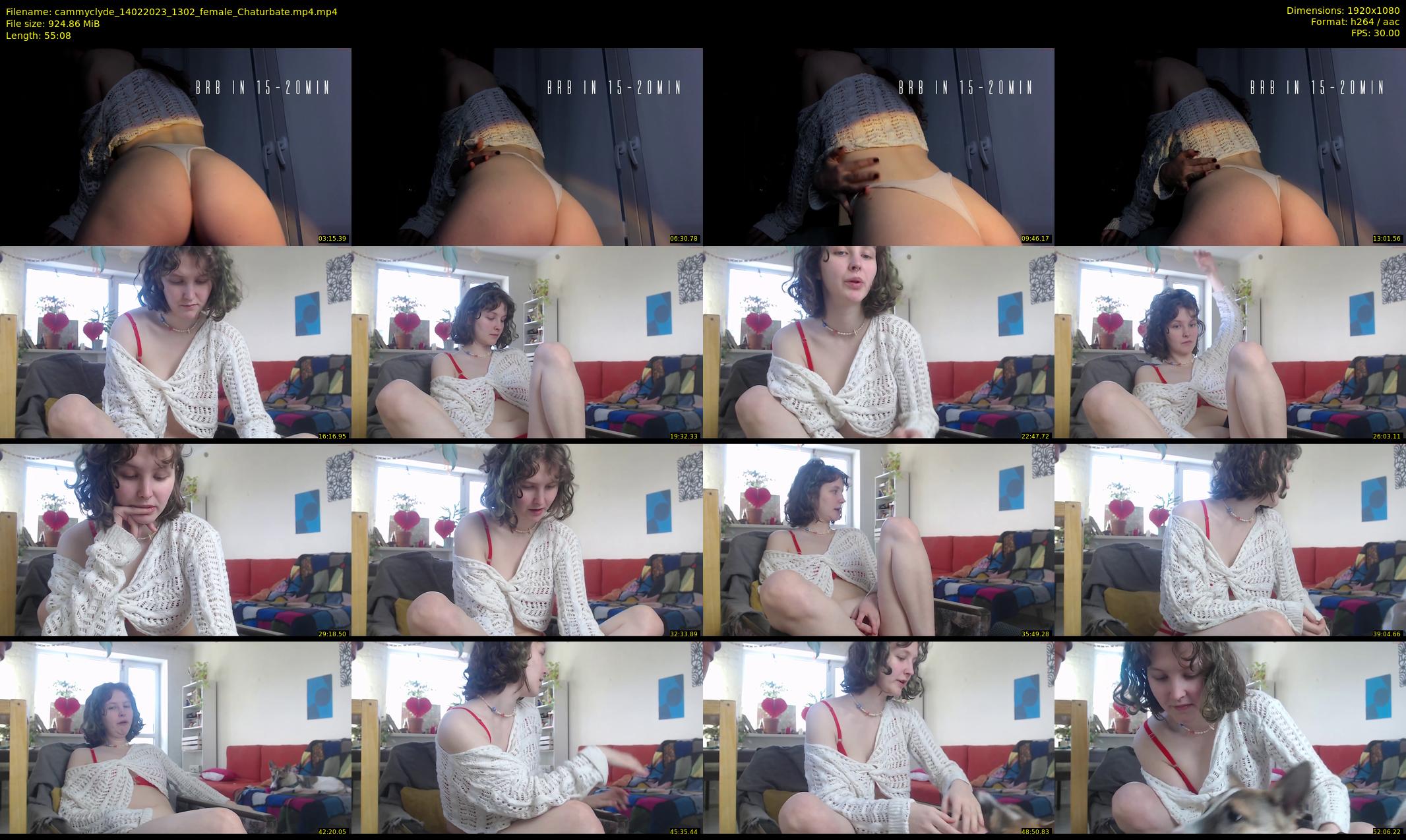 cammyclyde — 56 minute Chaturbate female cam show recording, 1080p, Feb 14, 2023