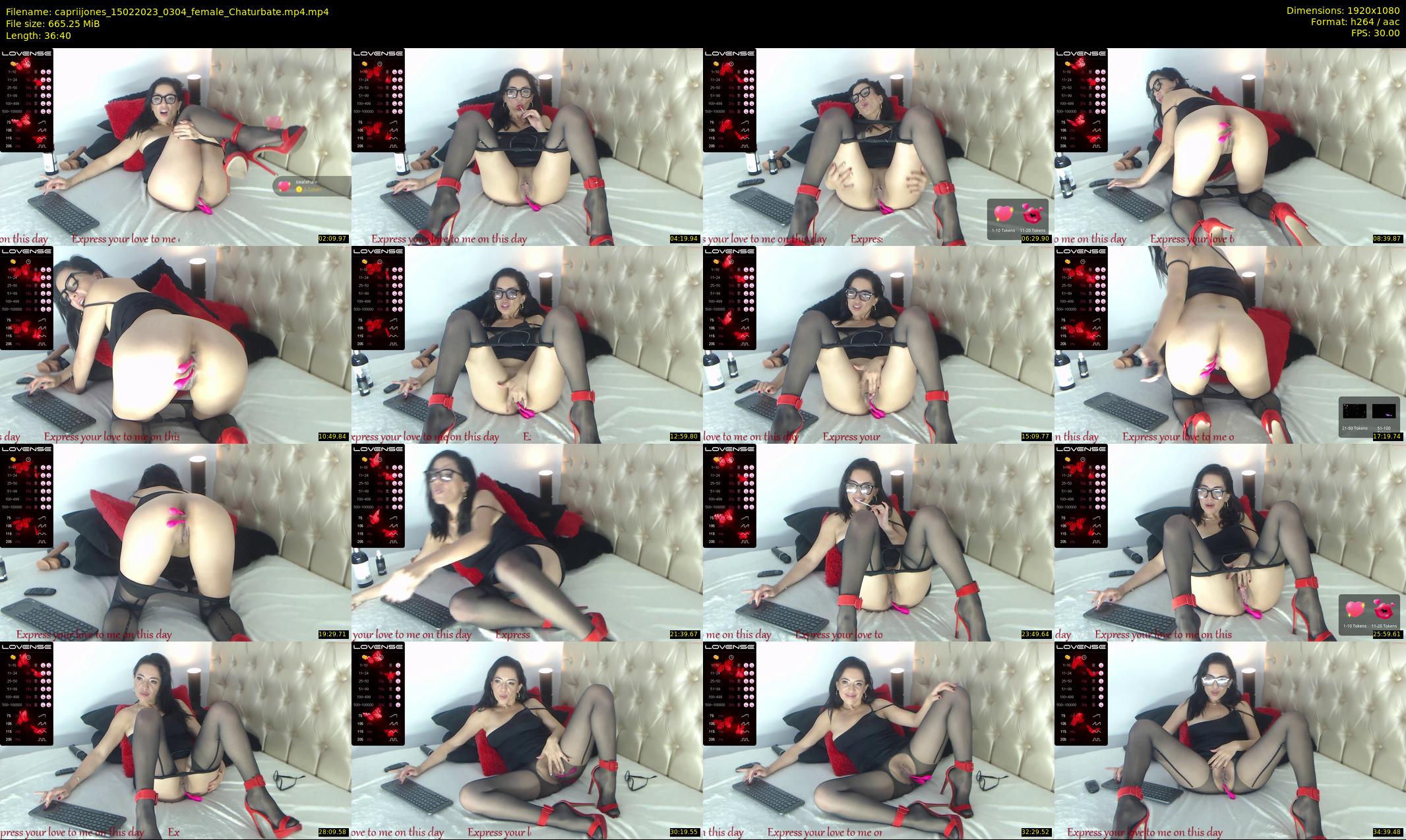 capriijones — 37 minute Chaturbate female cam show recording, 1080p, Feb 15, 2023