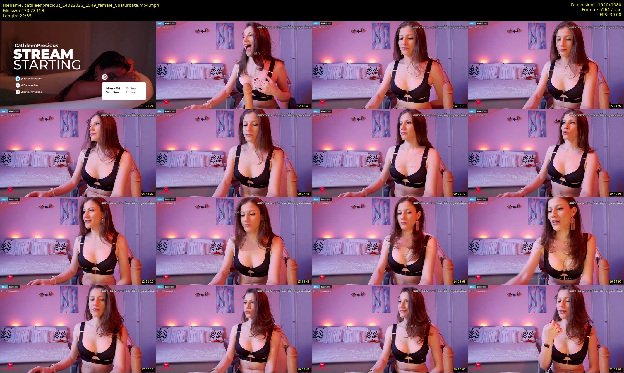 cathleenprecious — 23 minute Chaturbate female cam show recording, 1080p, Feb 14, 2023