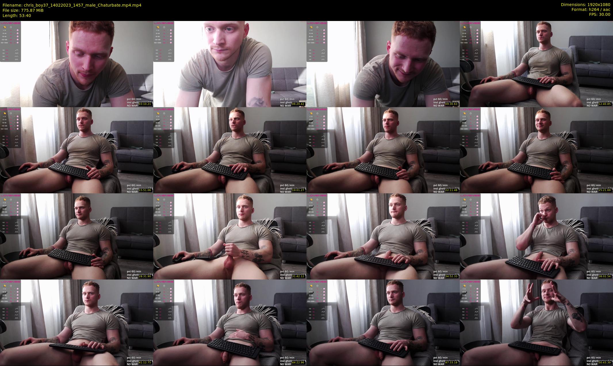 chris_boy37 — 54 minute Chaturbate male cam show recording, 1080p, Feb 14, 2023