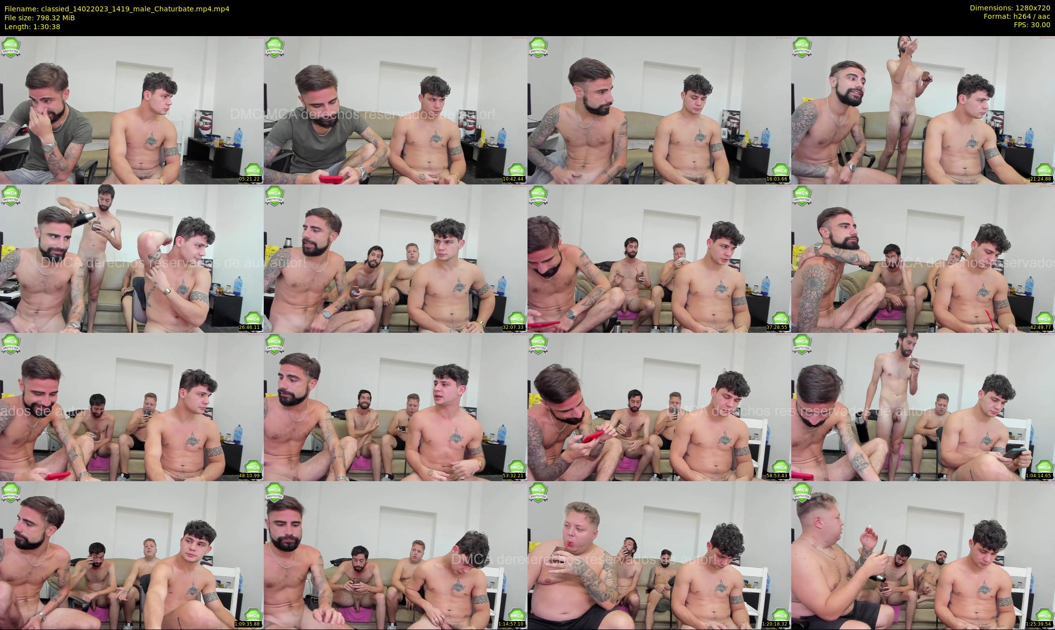 classied — 91 minute Chaturbate male cam show recording, 720p, Feb 14, 2023