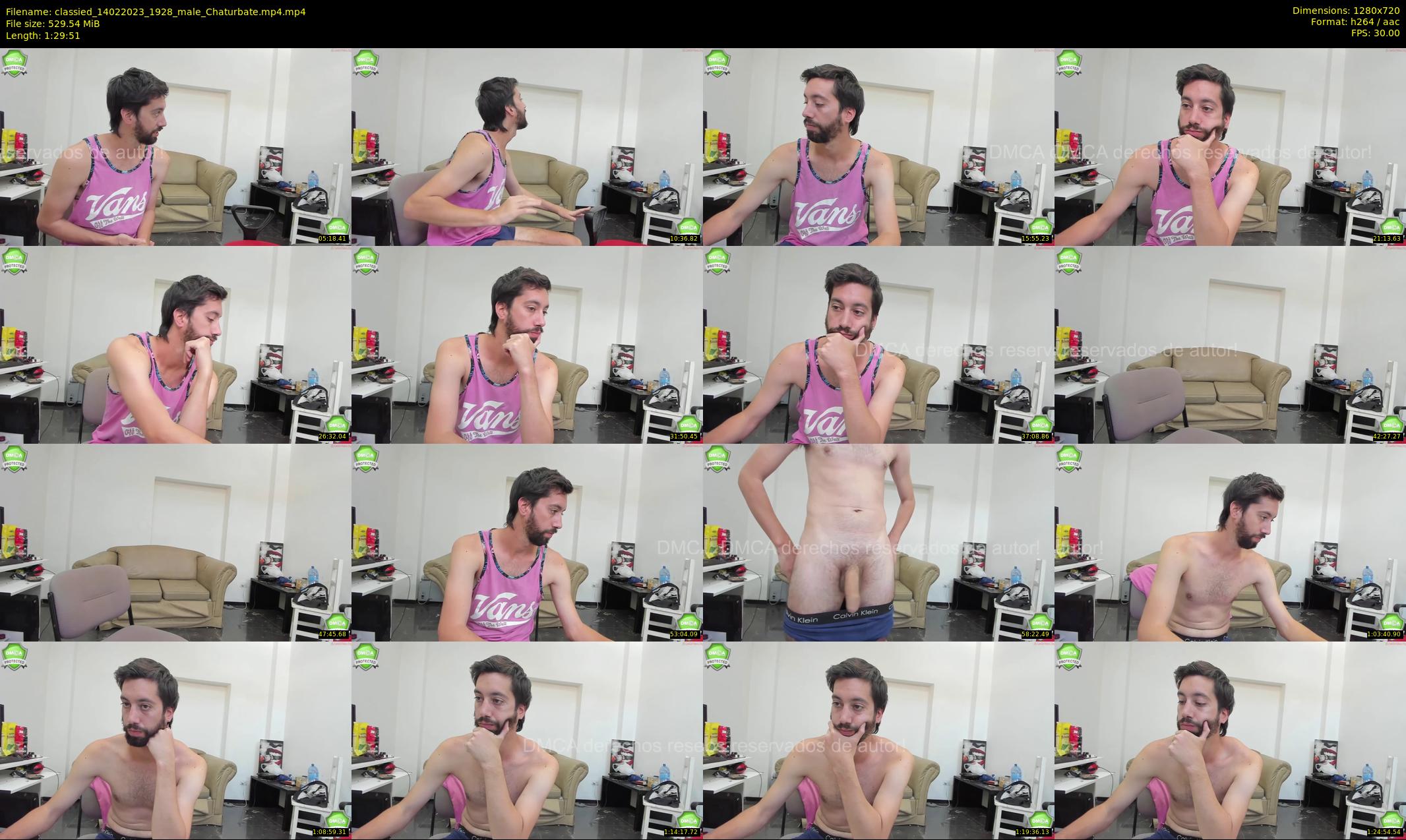 classied — 90 minute Chaturbate male cam show recording, 720p, Feb 14, 2023