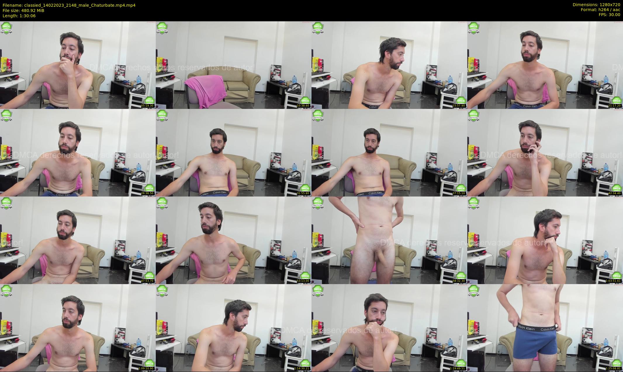 classied — 91 minute Chaturbate male cam show recording, 720p, Feb 14, 2023