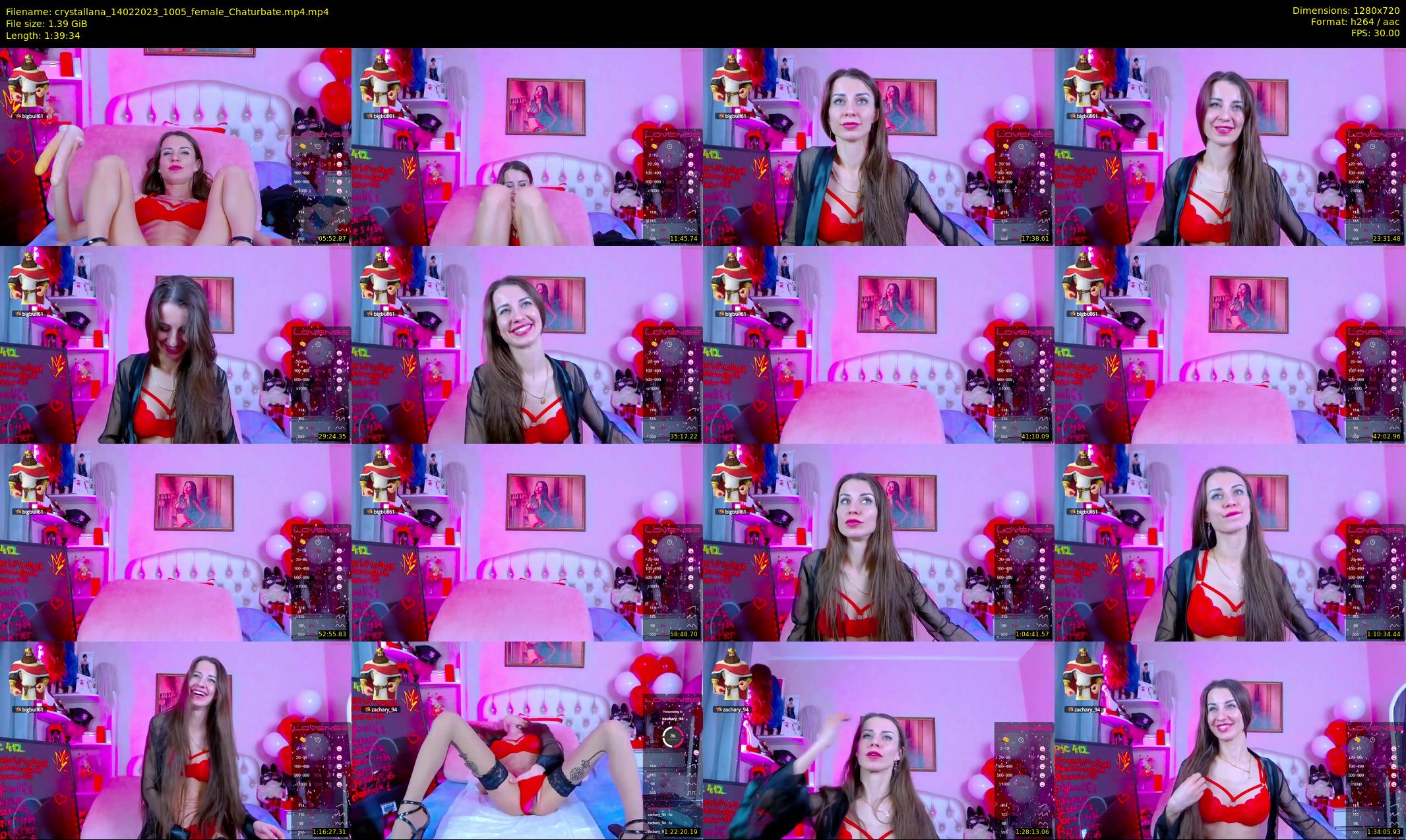 crystallana — 100 minute Chaturbate female cam show recording, 720p, Feb 14, 2023