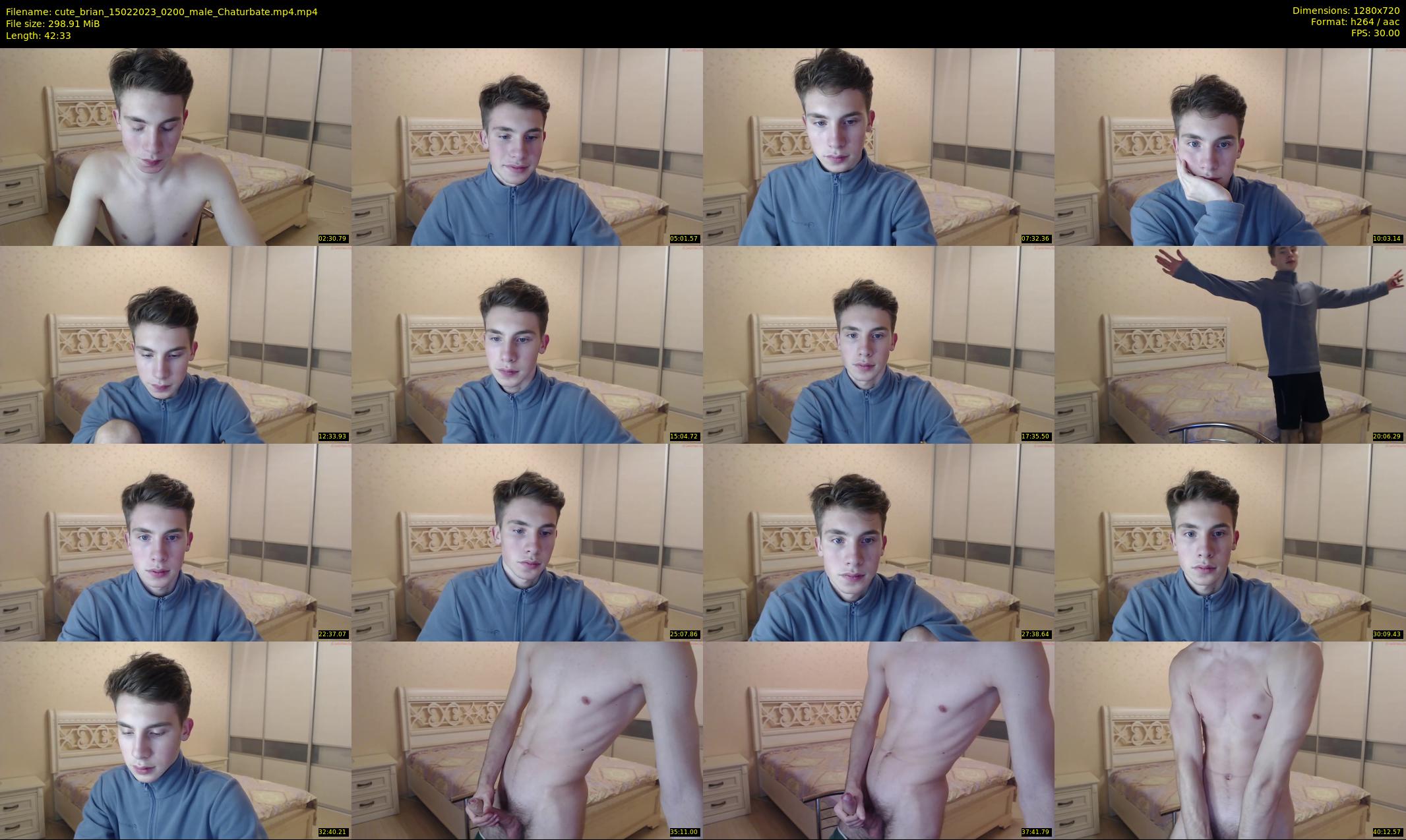 cute_brian — 43 minute Chaturbate male cam show recording, 720p, Feb 15, 2023