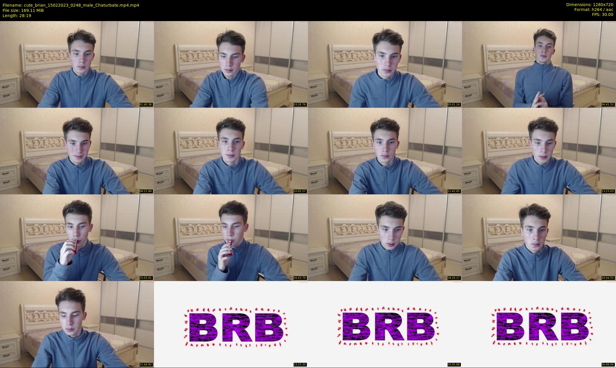 cute_brian — 29 minute Chaturbate male cam show recording, 720p, Feb 15, 2023