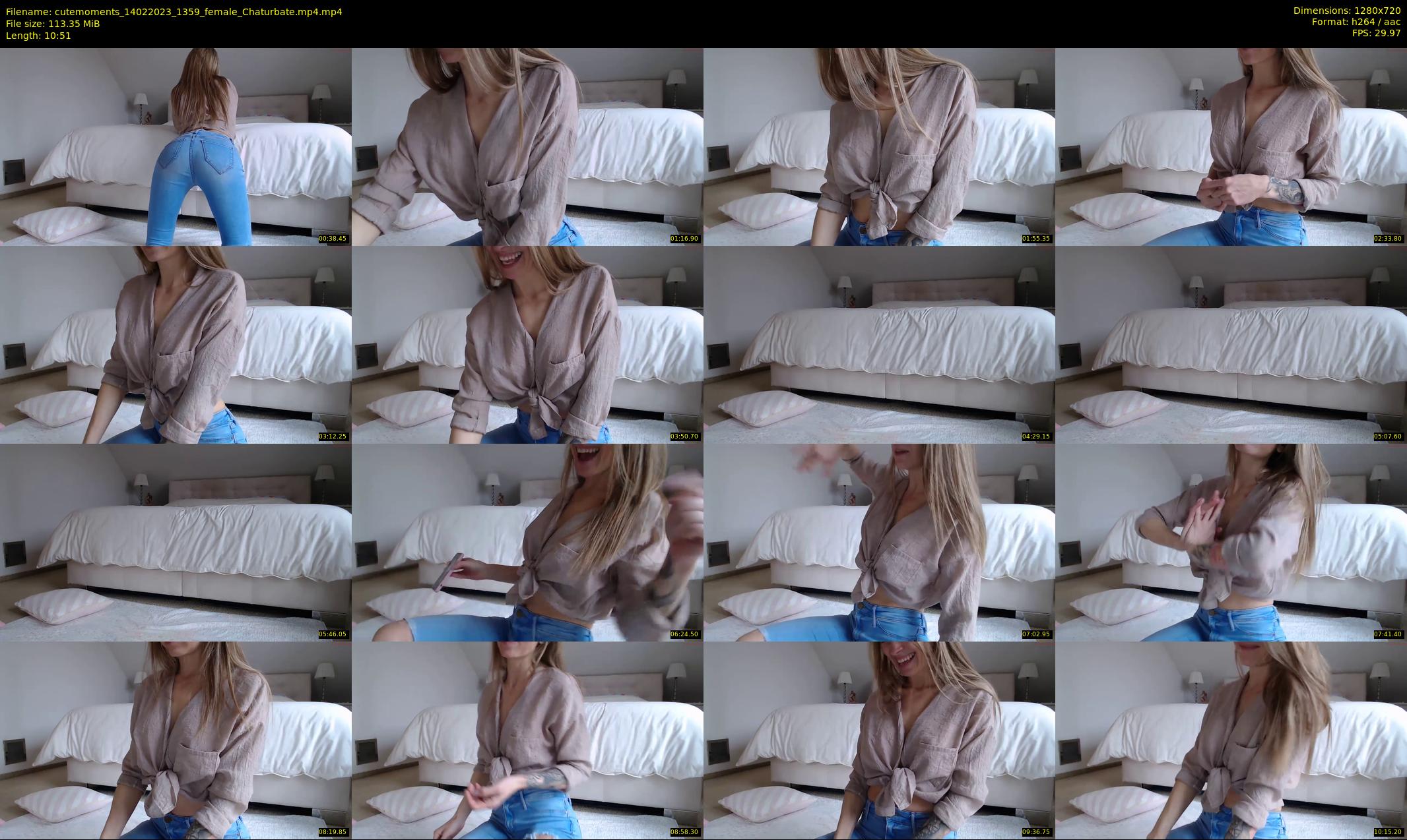 cutemoments — 11 minute Chaturbate female cam show recording, 720p, Feb 14, 2023