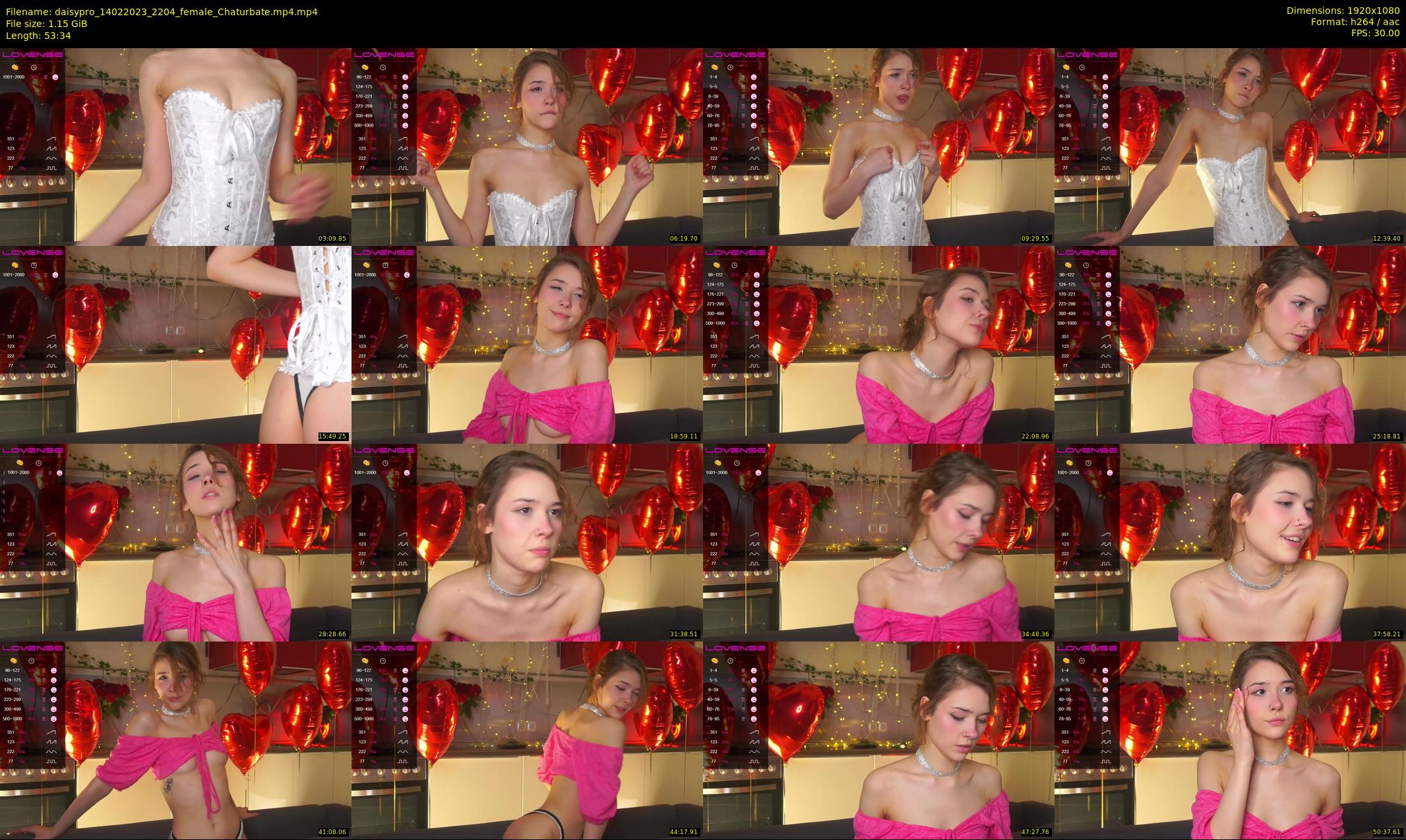 daisypro — 54 minute Chaturbate couple cam show recording, 1080p, Feb 14, 2023