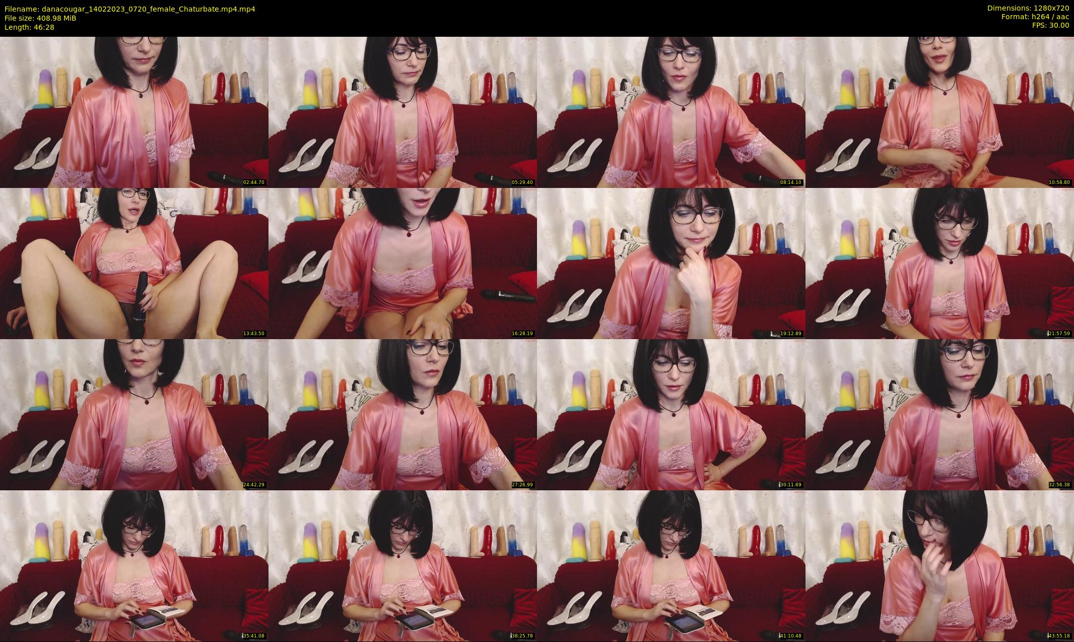 danacougar — 47 minute Chaturbate female cam show recording, 720p, Feb 14, 2023