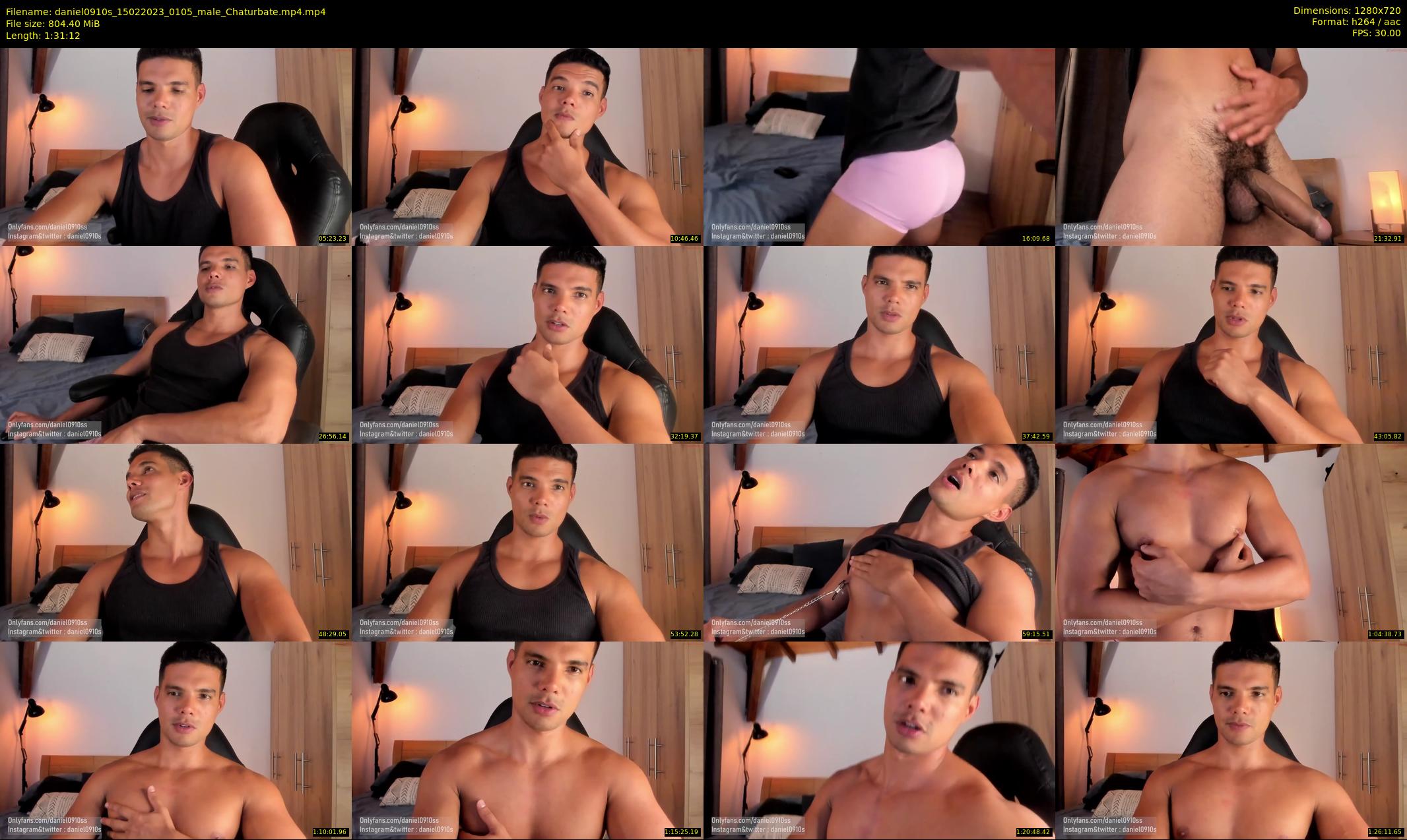 daniel0910s — 92 minute Chaturbate male cam show recording, 720p, Feb 15, 2023
