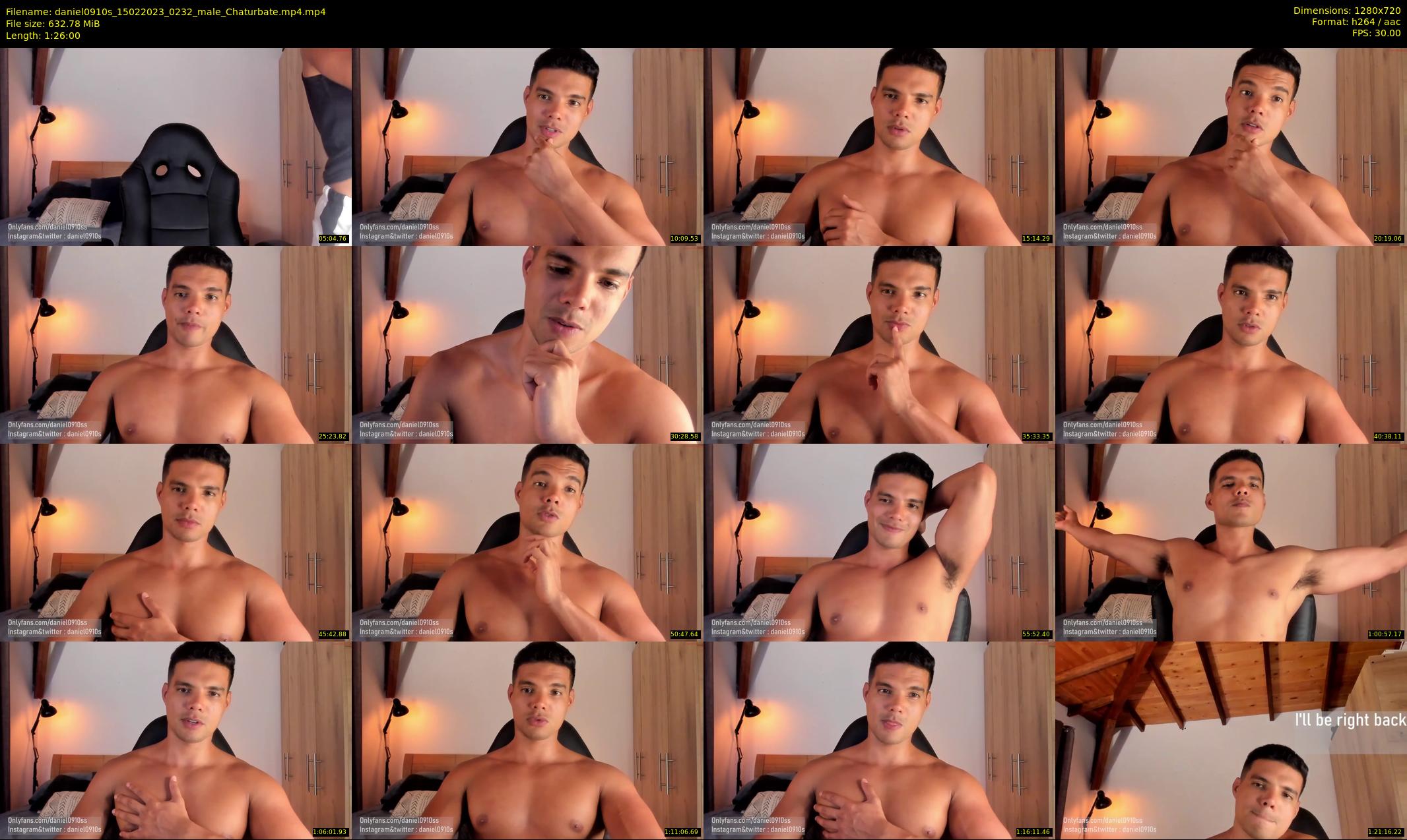 daniel0910s — 86 minute Chaturbate male cam show recording, 720p, Feb 15, 2023