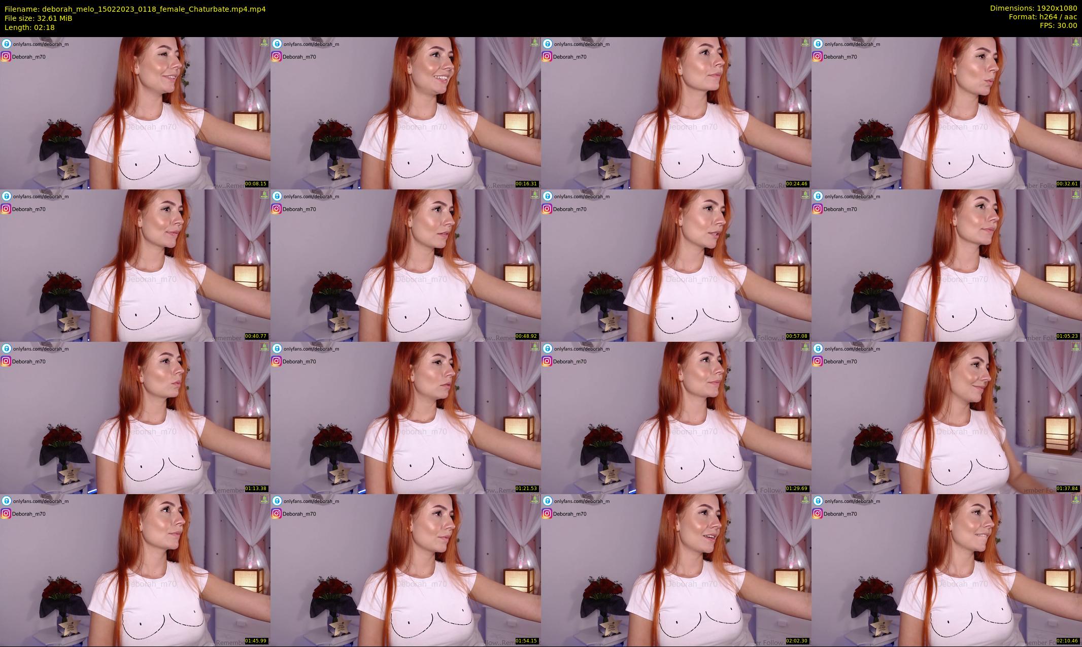 deborah_melo — 3 minute Chaturbate female cam show recording, 1080p, Feb 15, 2023