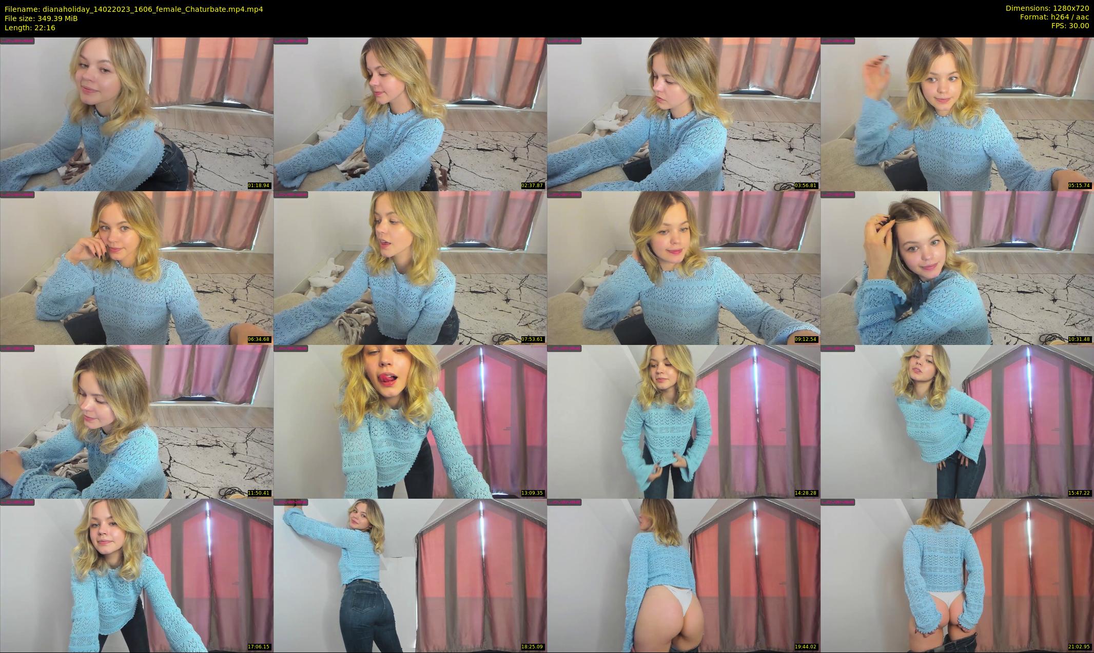 dianaholiday — 23 minute Chaturbate female cam show recording, 720p, Feb 14, 2023