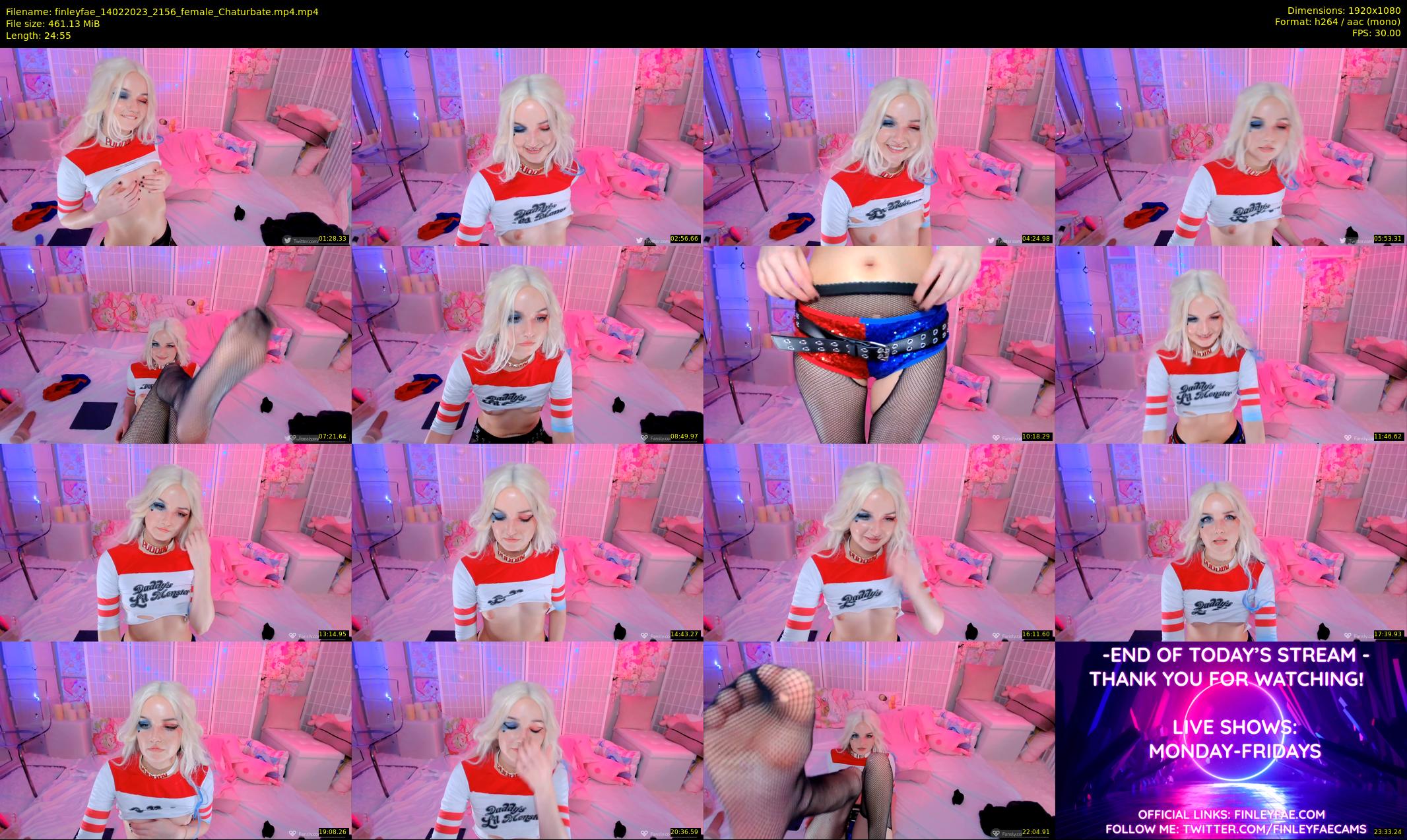 finleyfae — 25 minute Chaturbate female cam show recording, 1080p, Feb 14, 2023