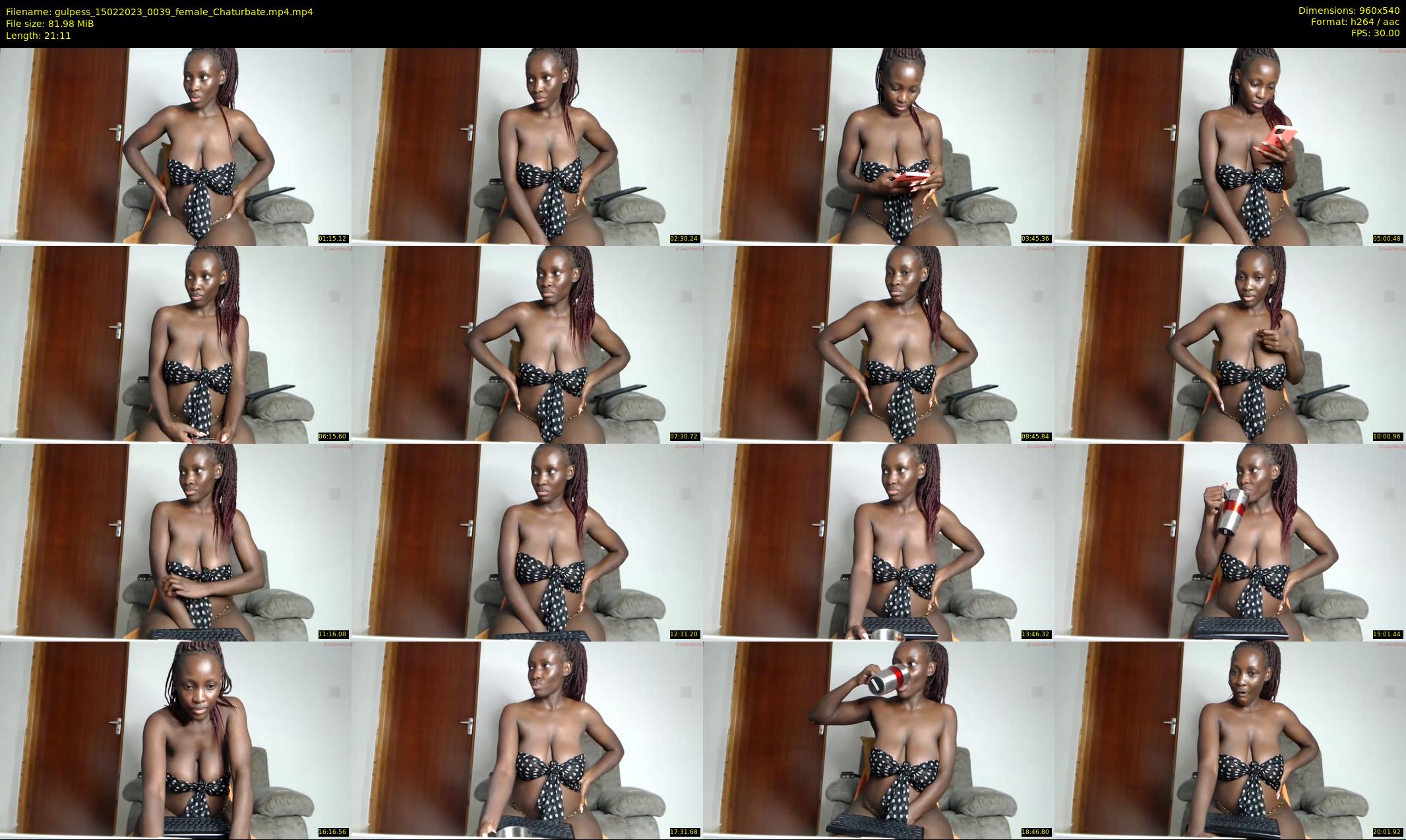 gulpess — 22 minute Chaturbate female cam show recording, 480p, Feb 15, 2023