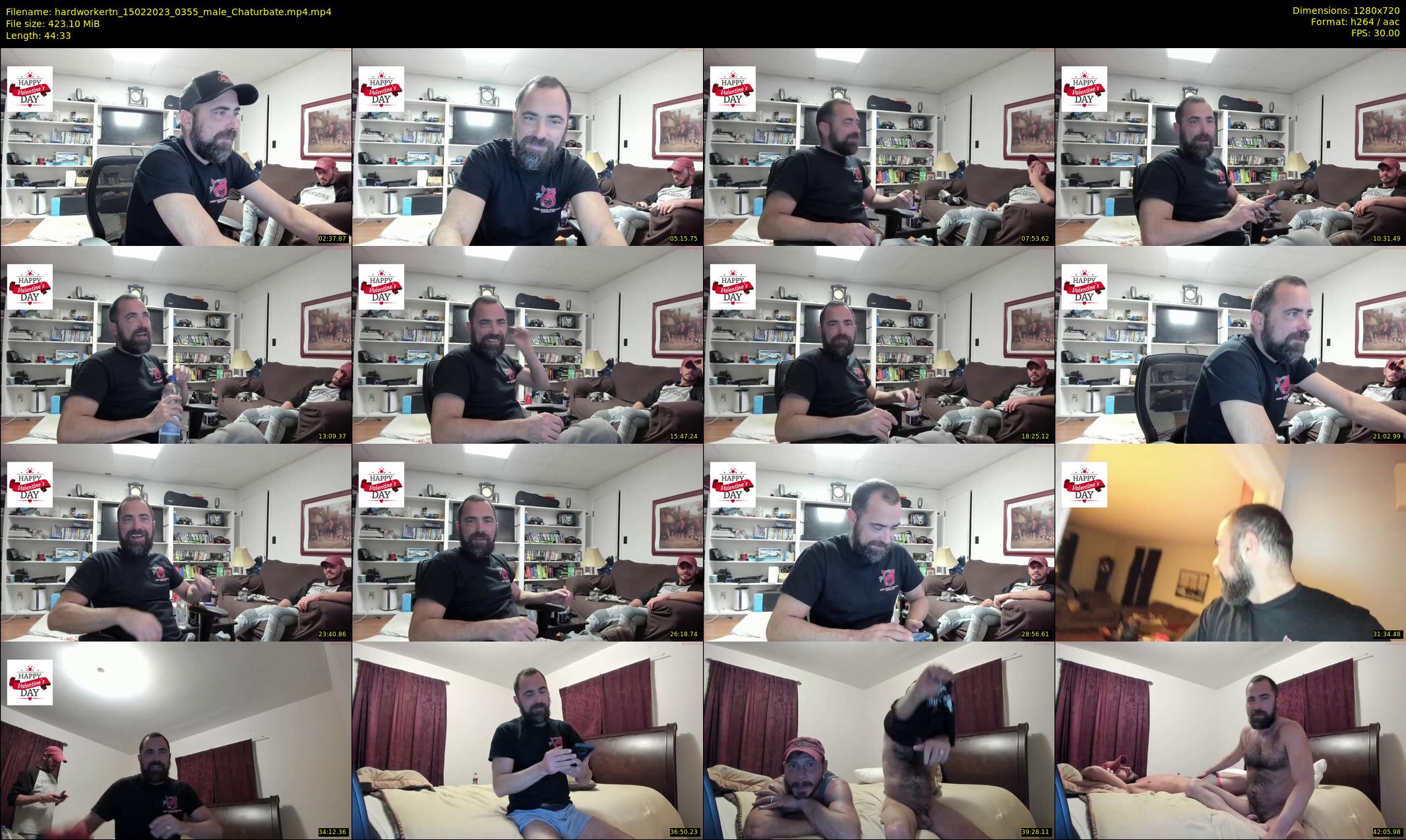 hardworkertn — 45 minute Chaturbate male cam show recording, 720p, Feb 15, 2023