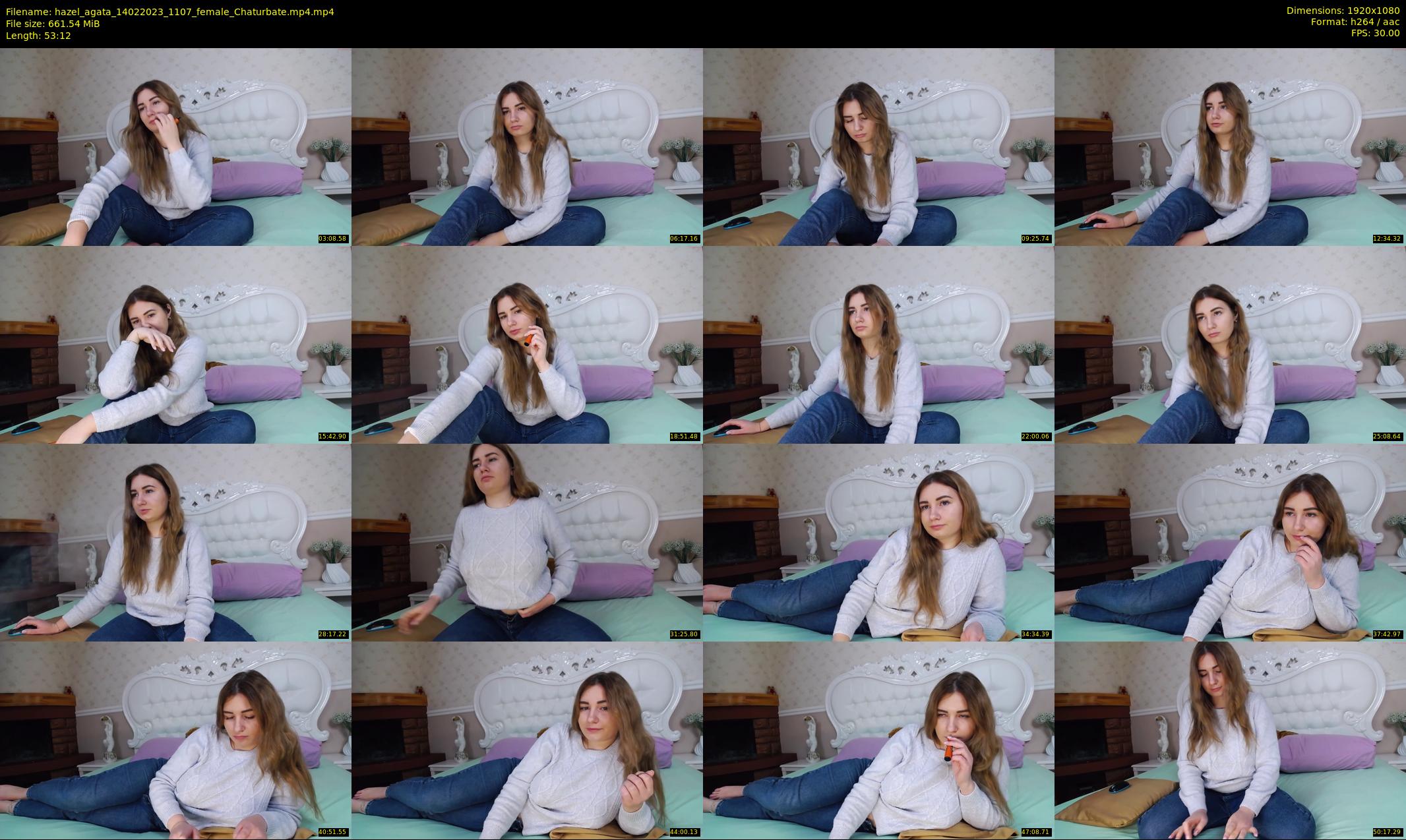 hazel_agata — 54 minute Chaturbate female cam show recording, 1080p, Feb 14, 2023