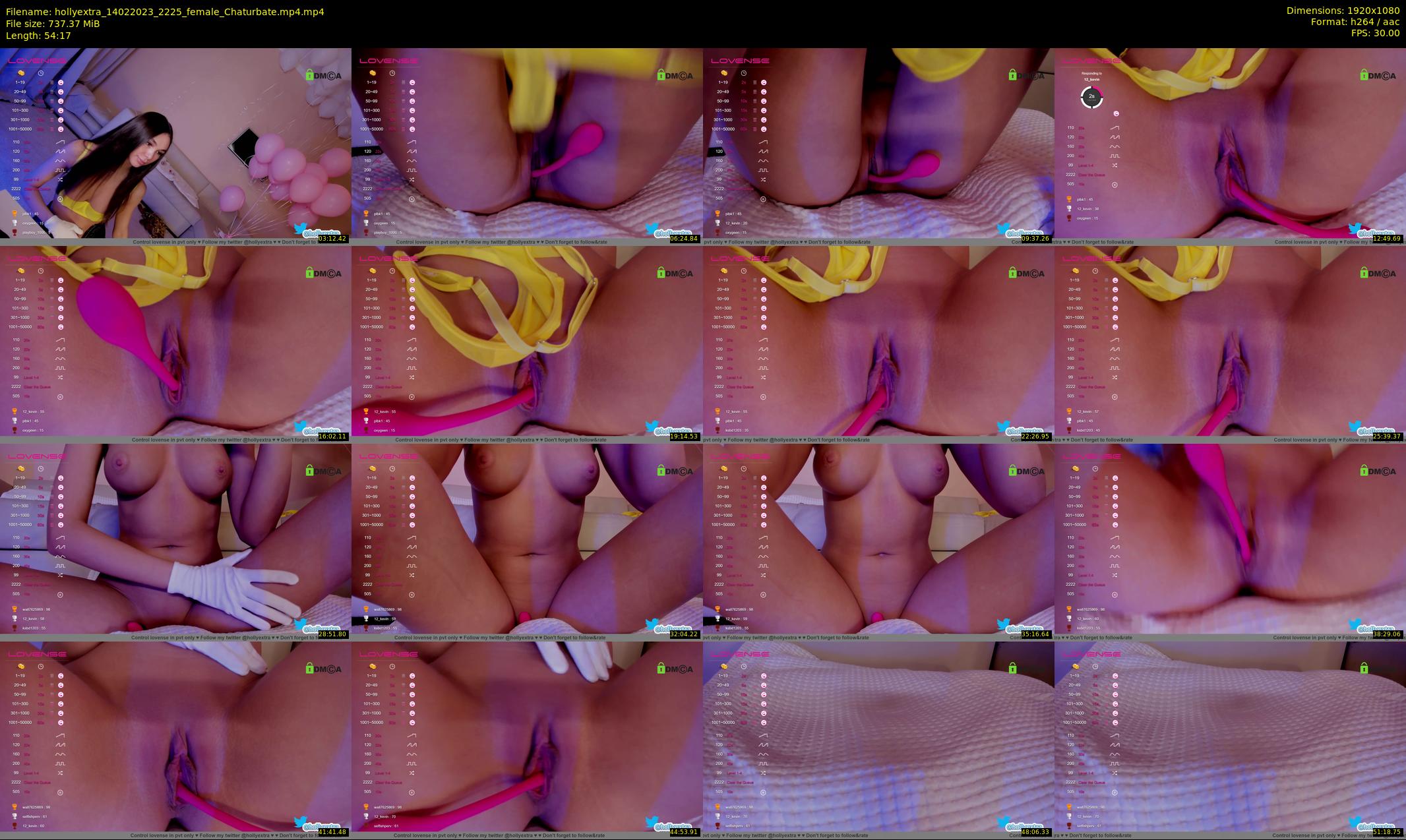 hollyextra — 55 minute Chaturbate female cam show recording, 1080p, Feb 14, 2023