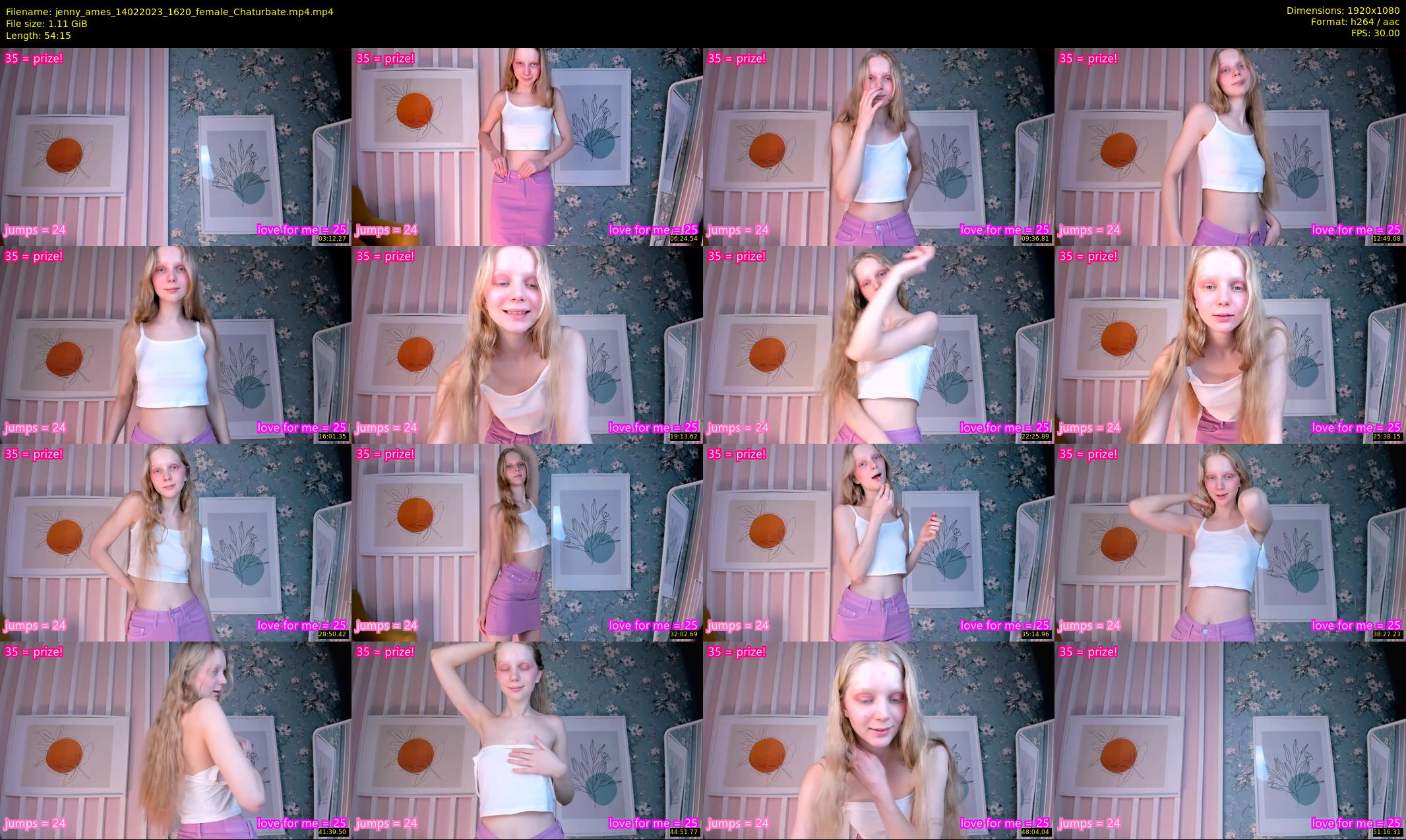 jenny_ames — 55 minute Chaturbate female cam show recording, 1080p, Feb 14, 2023