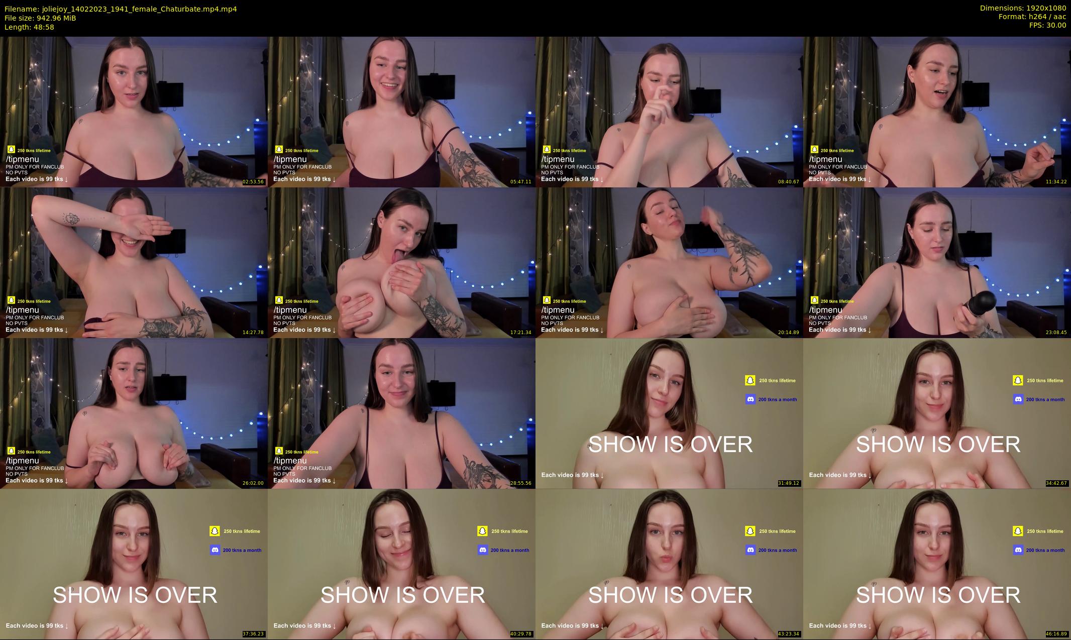 joliejoy — 49 minute Chaturbate female cam show recording, 1080p, Feb 14, 2023